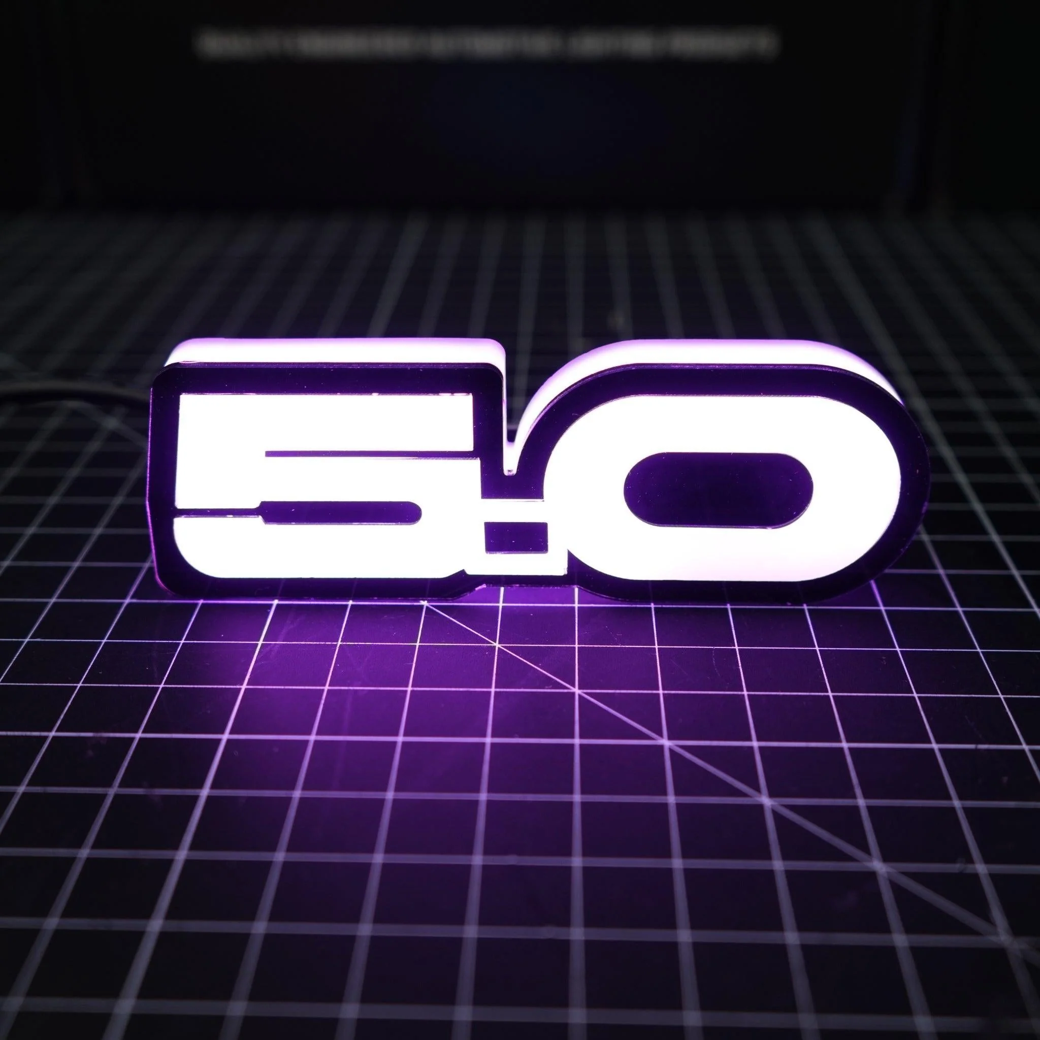 5.0 LED Emblem Badge: Ford Mustang (Multicolor Flow) - Image 6
