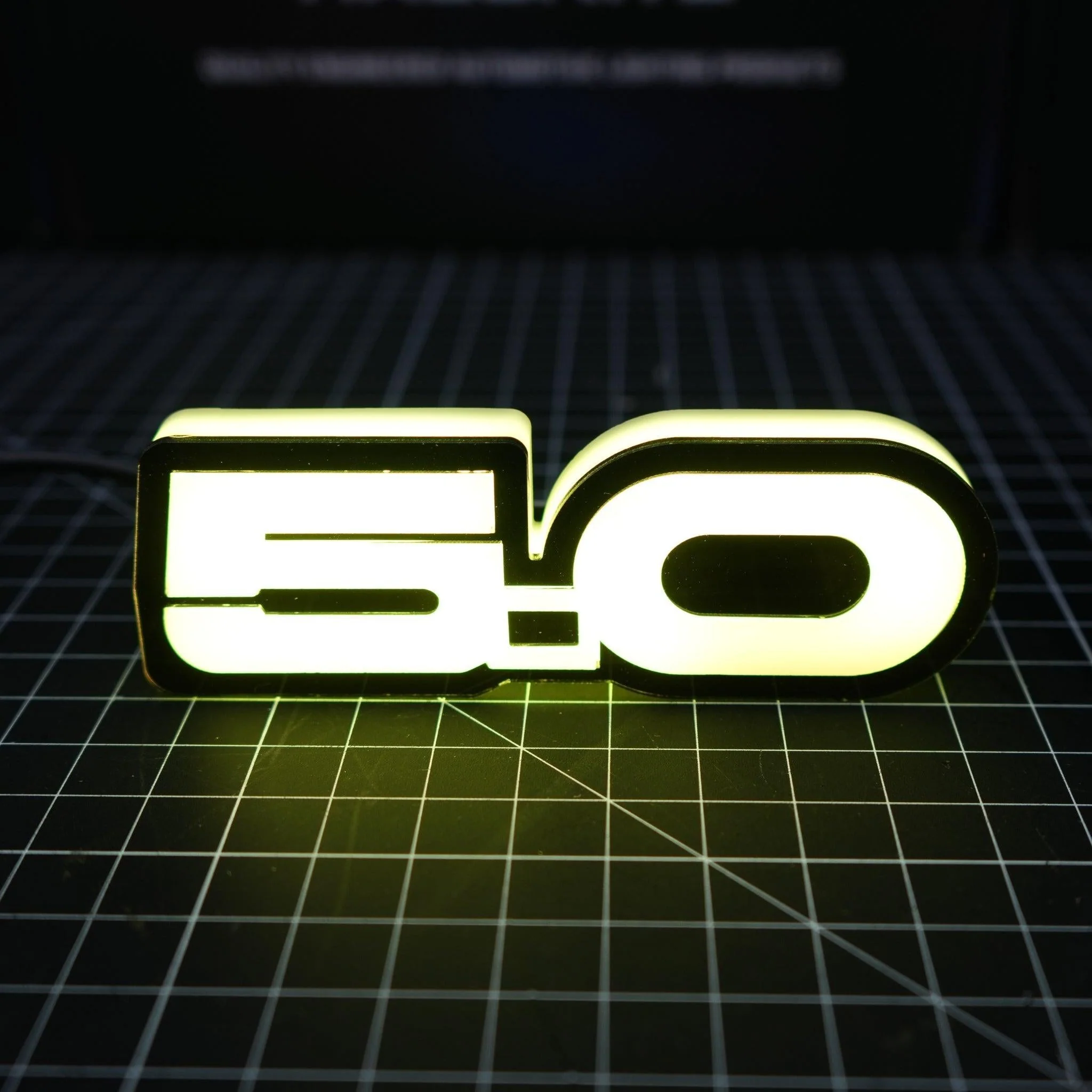 5.0 LED Emblem Badge: Ford Mustang (Multicolor Flow) - Image 7