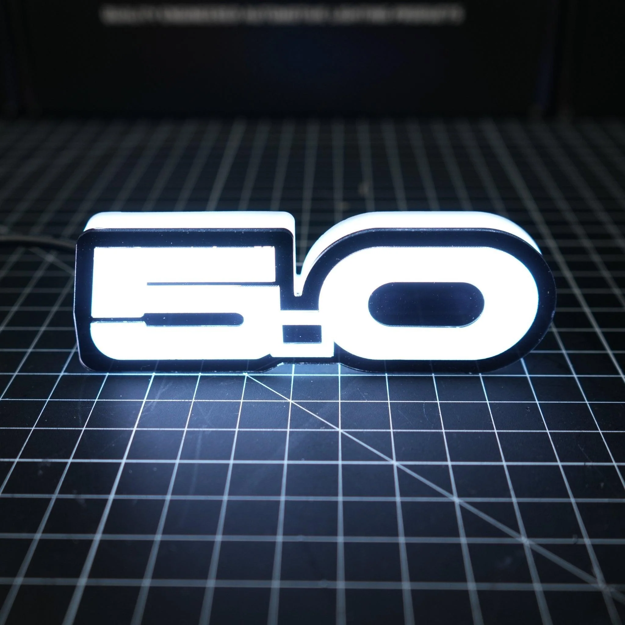 5.0 LED Emblem Badge: Ford Mustang (Multicolor Flow) - Image 8