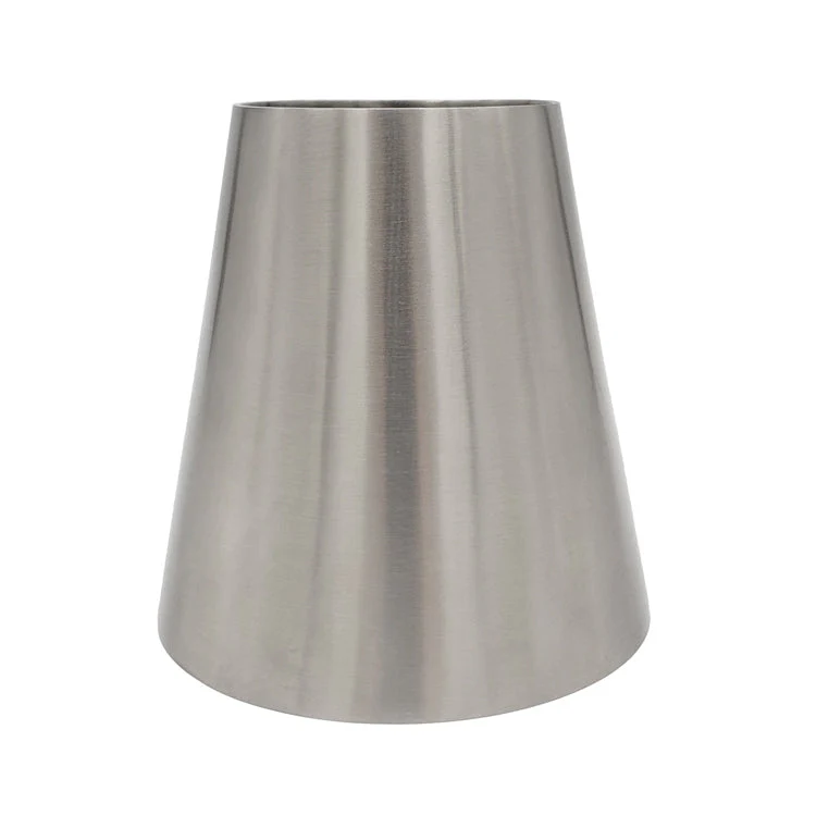 5.000" OD x 4.000" OD 14ga Reducer - Polished OD - 6061 Aluminum - (3.000" Long)
