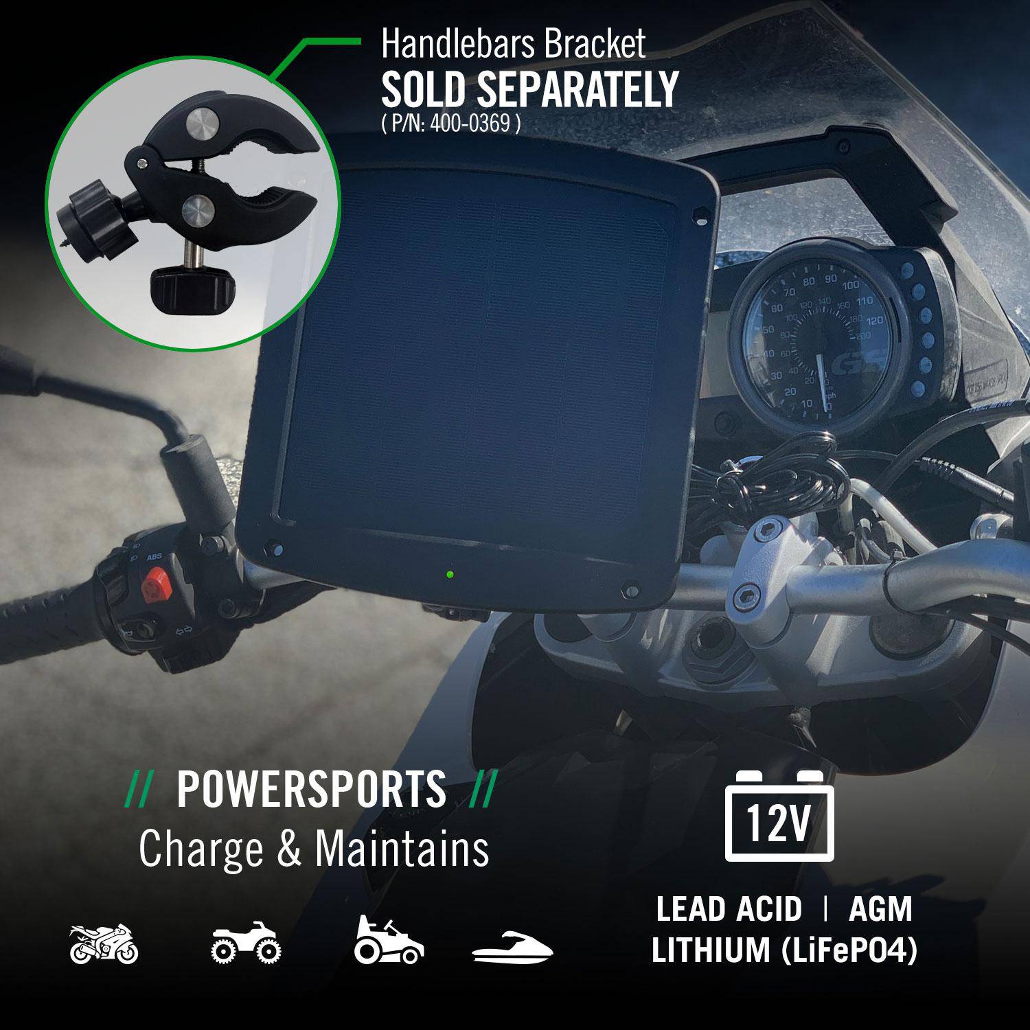 5 Watt Solar 12V Battery Charger with Windshield Mount - Image 4