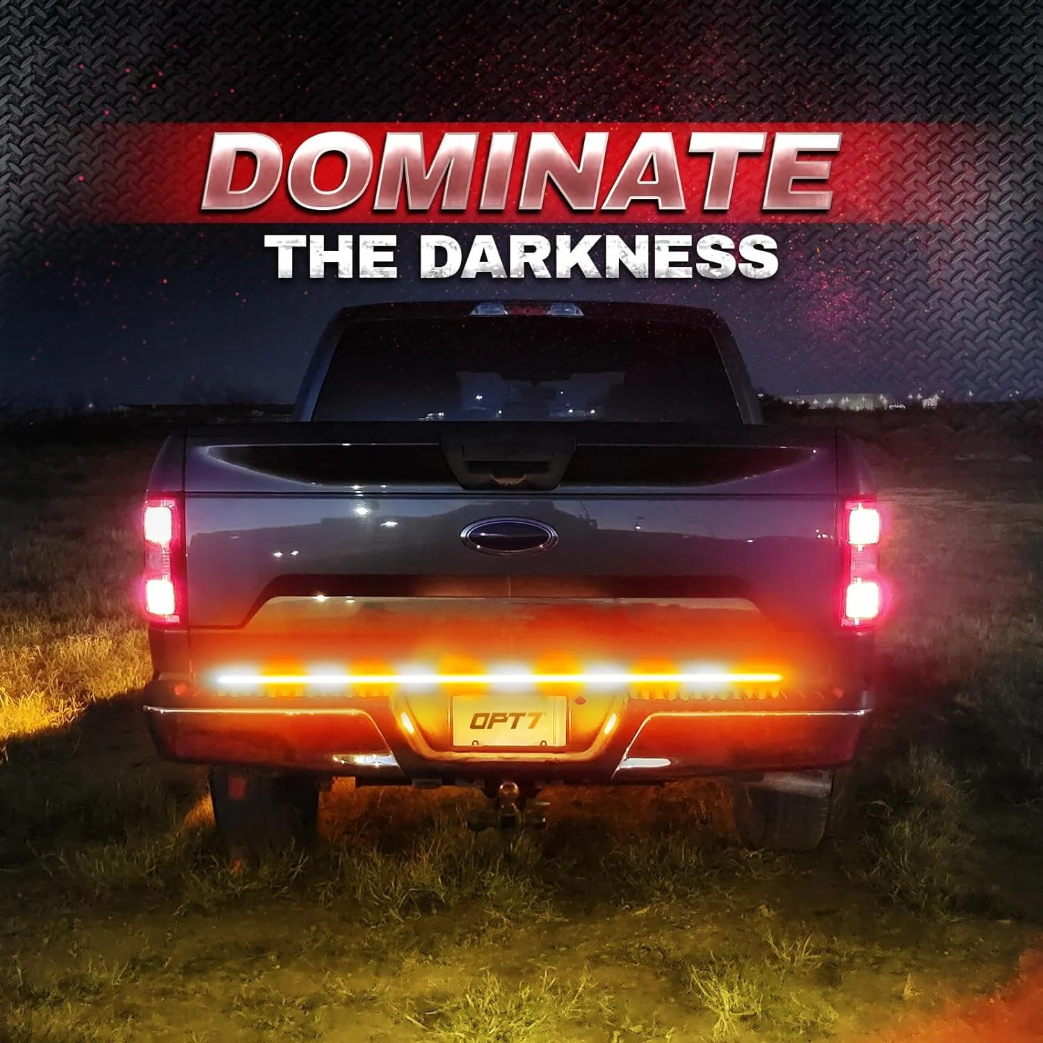 60-Inch Double Row LED Tailgate Warning Light Bar - Image 8