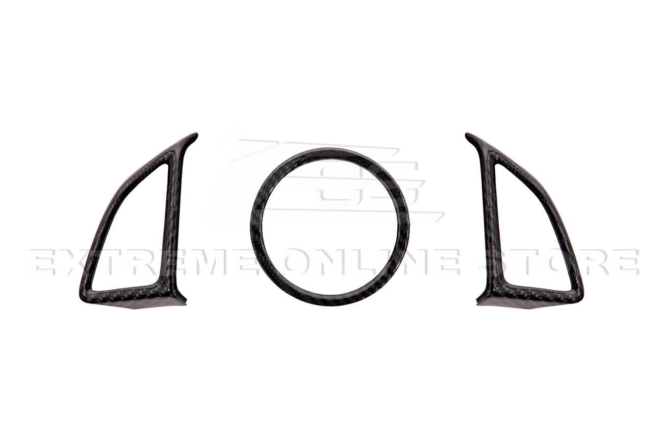 2019-24 Camaro Dry Carbon Fiber Steering Wheel Trim Cover - Image 8