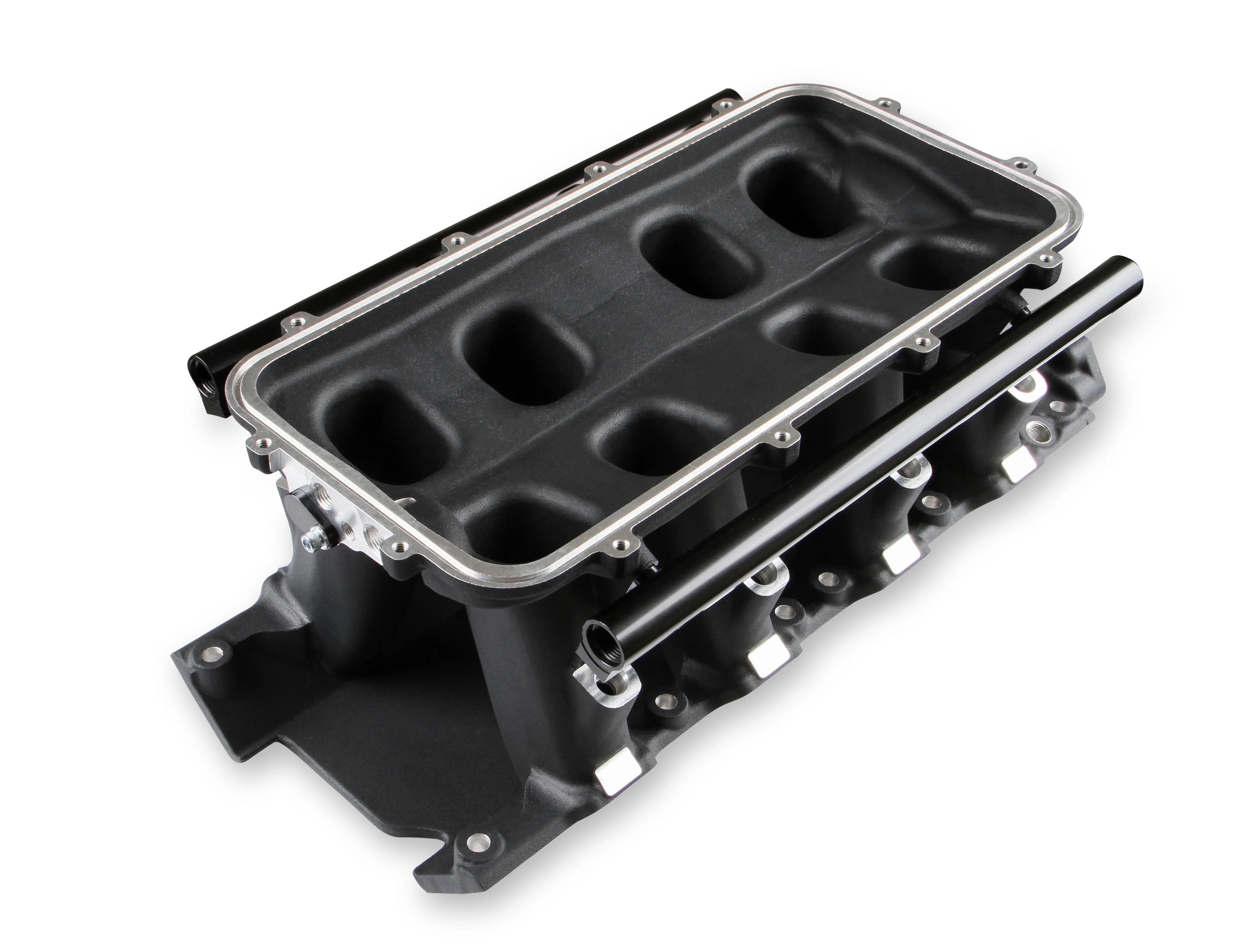 8.2" SBF Ford Hi-Ram EFI Manifold Base-Black - Image 2