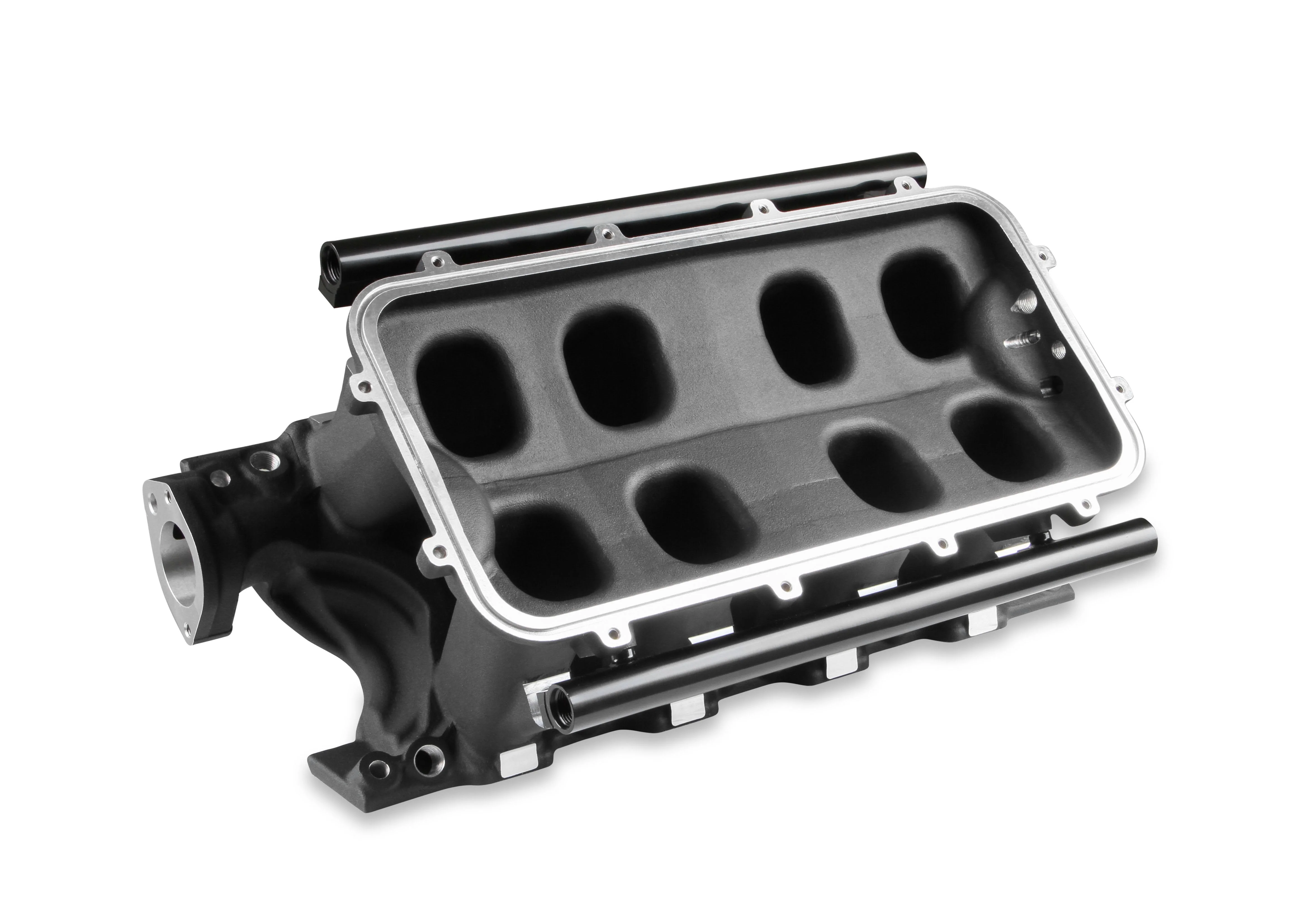 8.2" SBF Ford Hi-Ram EFI Manifold Base-Black - Image 6