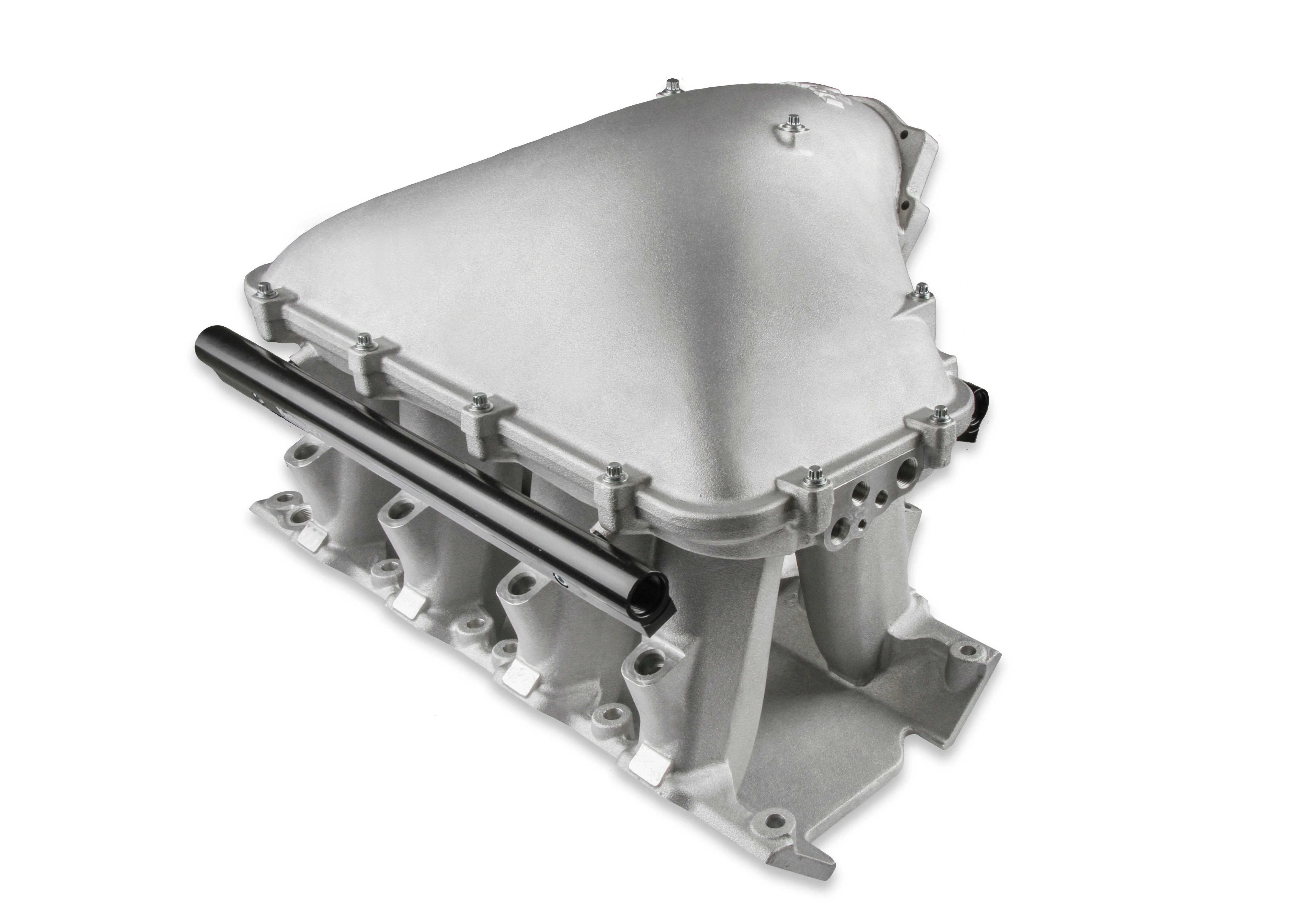 8.2" SBF Ford Hi-Ram Intake Manifold with 95mm 1986-95 Ford 5.0 Throttle Body Flange Side Mount Top. - Image 3
