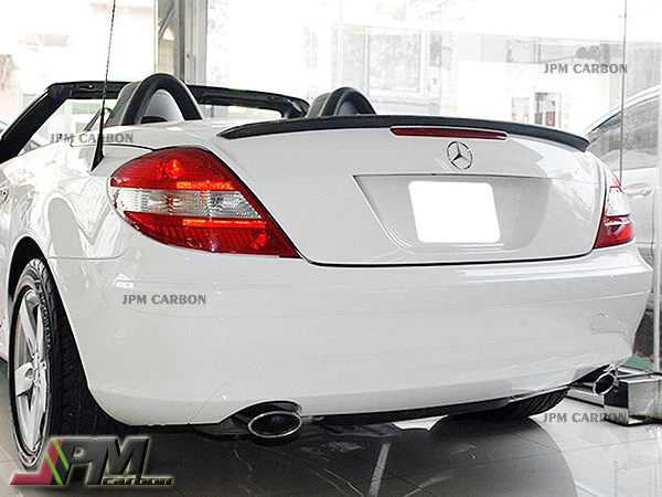 AMG Style Carbon Fiber Trunk Spoiler For 2005-2010 Mercedes-Benz R171 SLK-Class Only - Image 2