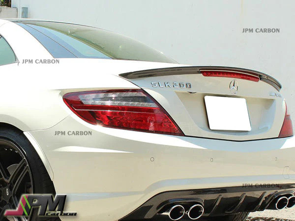 [JPMCarbon] AMG Style Carbon Fiber Trunk Spoiler For 2011-2020 Mercedes-Benz R172 SLK-Class & SLC-Class Only - Image 3