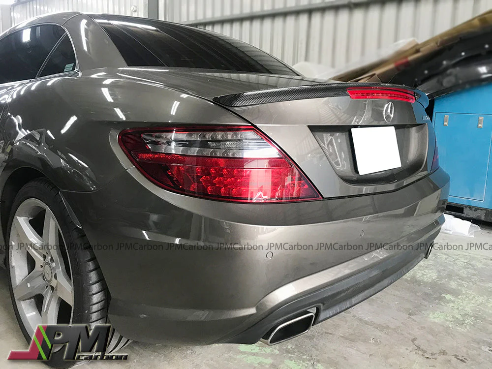 [JPMCarbon] AMG Style Carbon Fiber Trunk Spoiler For 2011-2020 Mercedes-Benz R172 SLK-Class & SLC-Class Only - Image 4
