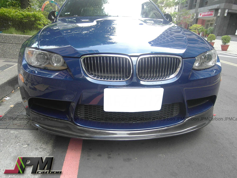 ARKYM 1 Style Carbon Fiber Front Bumper Add-on Lip Fits For 2008-2013 BMW E90 E92 E93 M3 Only - Image 3