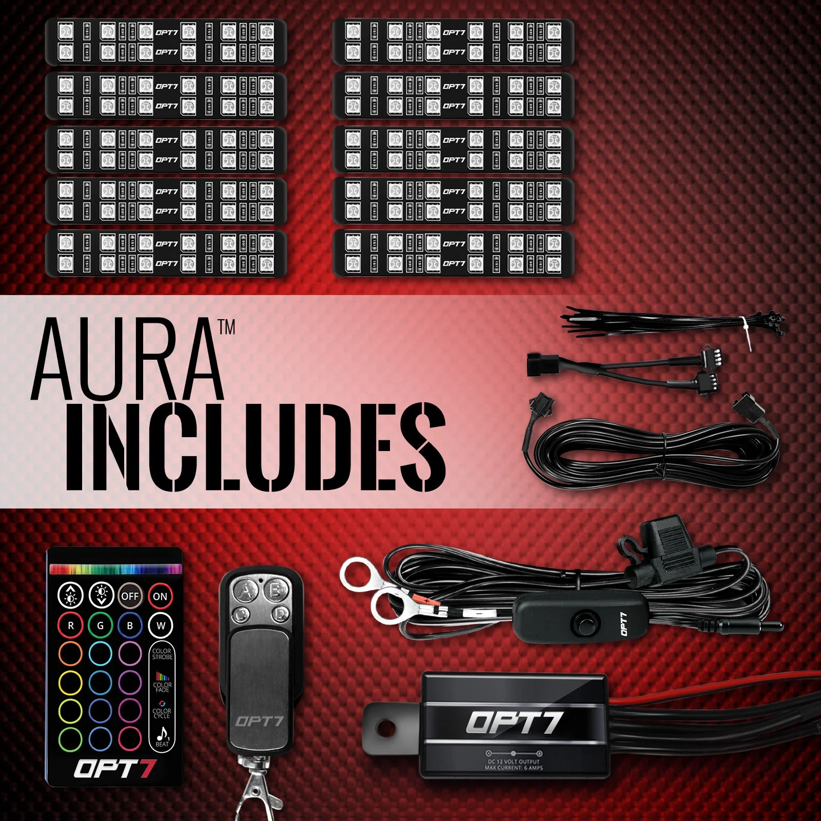 AURA ATV-UTV Underbody Glow LED Lighting Kit Remote Control - Full Color Spectrum - Image 11