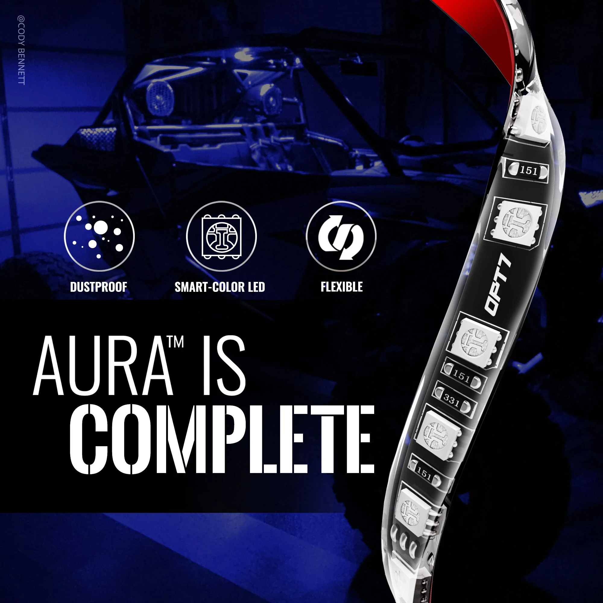AURA ATV-UTV Underbody Glow LED Lighting Kit Remote Control - Full Color Spectrum - Image 5