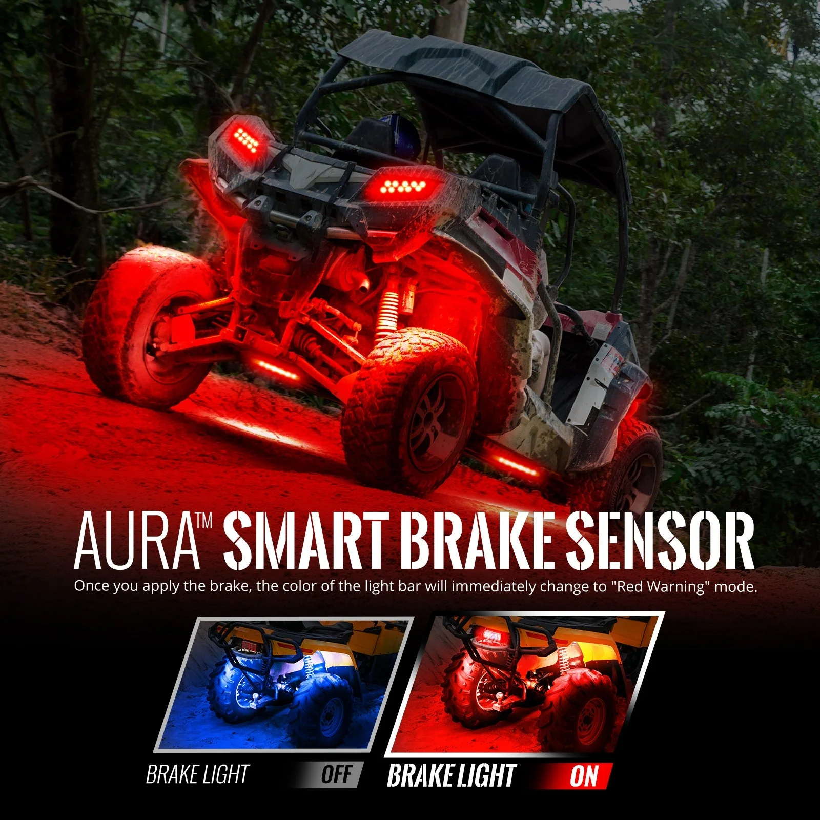 AURA ATV-UTV Underbody Glow LED Lighting Kit Remote Control - Full Color Spectrum - Image 7