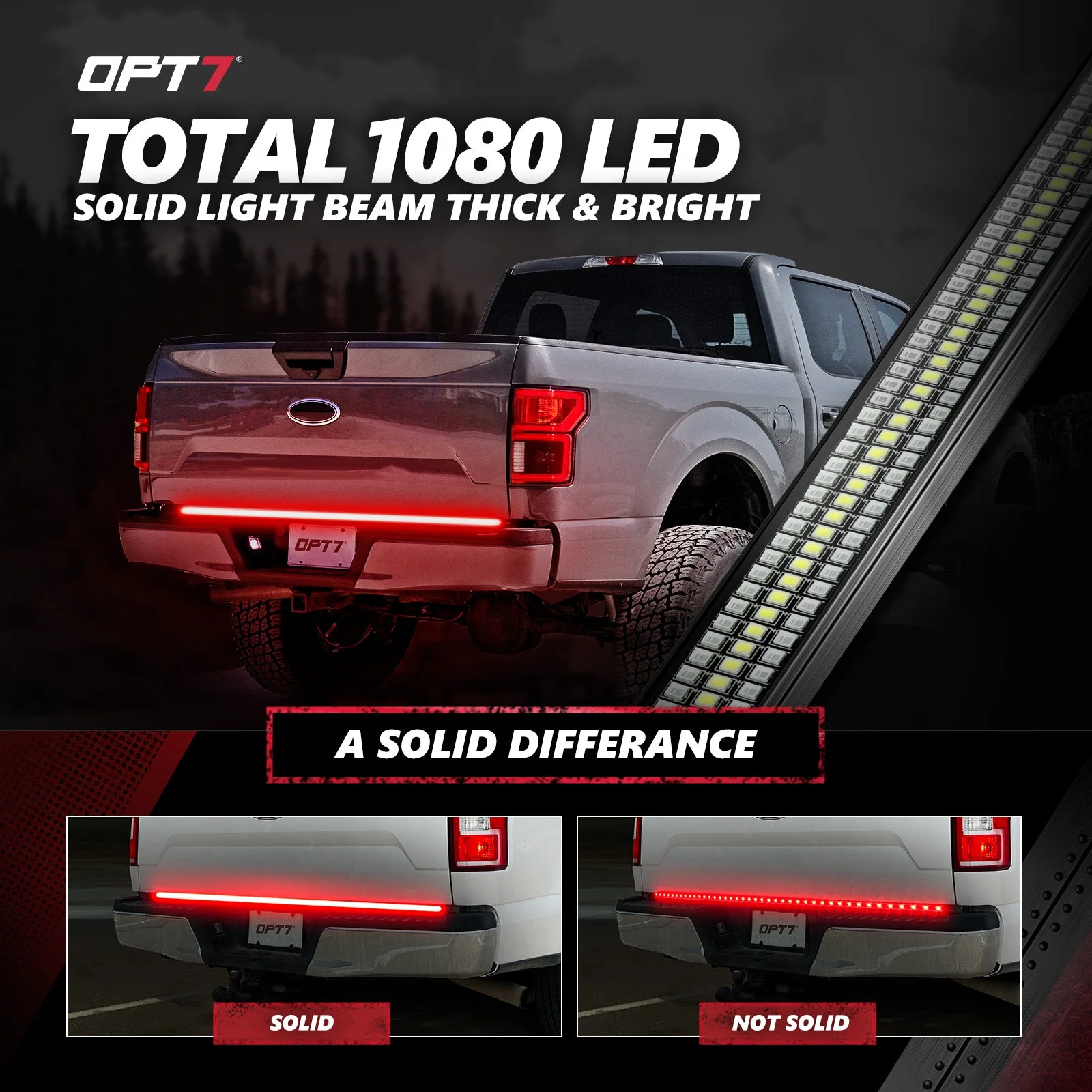 AURA LED Lighting Kit for Truck Bundle (DreamColor Underglow LED Kit - Remote Control + Tailgate Triple Light Bar + Sidekick LED Kit) - Image 11