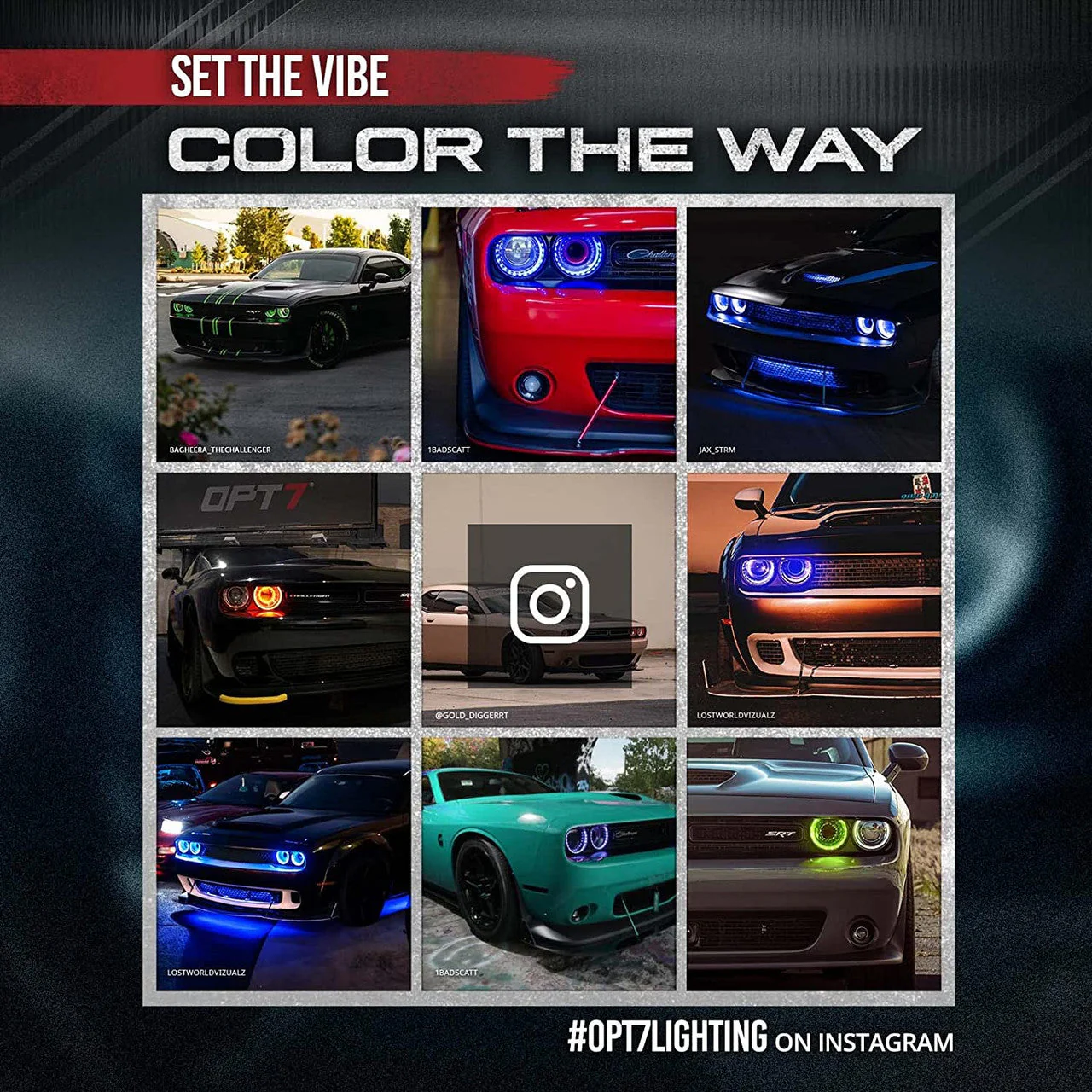 AURA LED Lighting Kit Triple Bundle (Halo + Interior + Underglow) for Dodge Challenger - Remote Control - Image 15