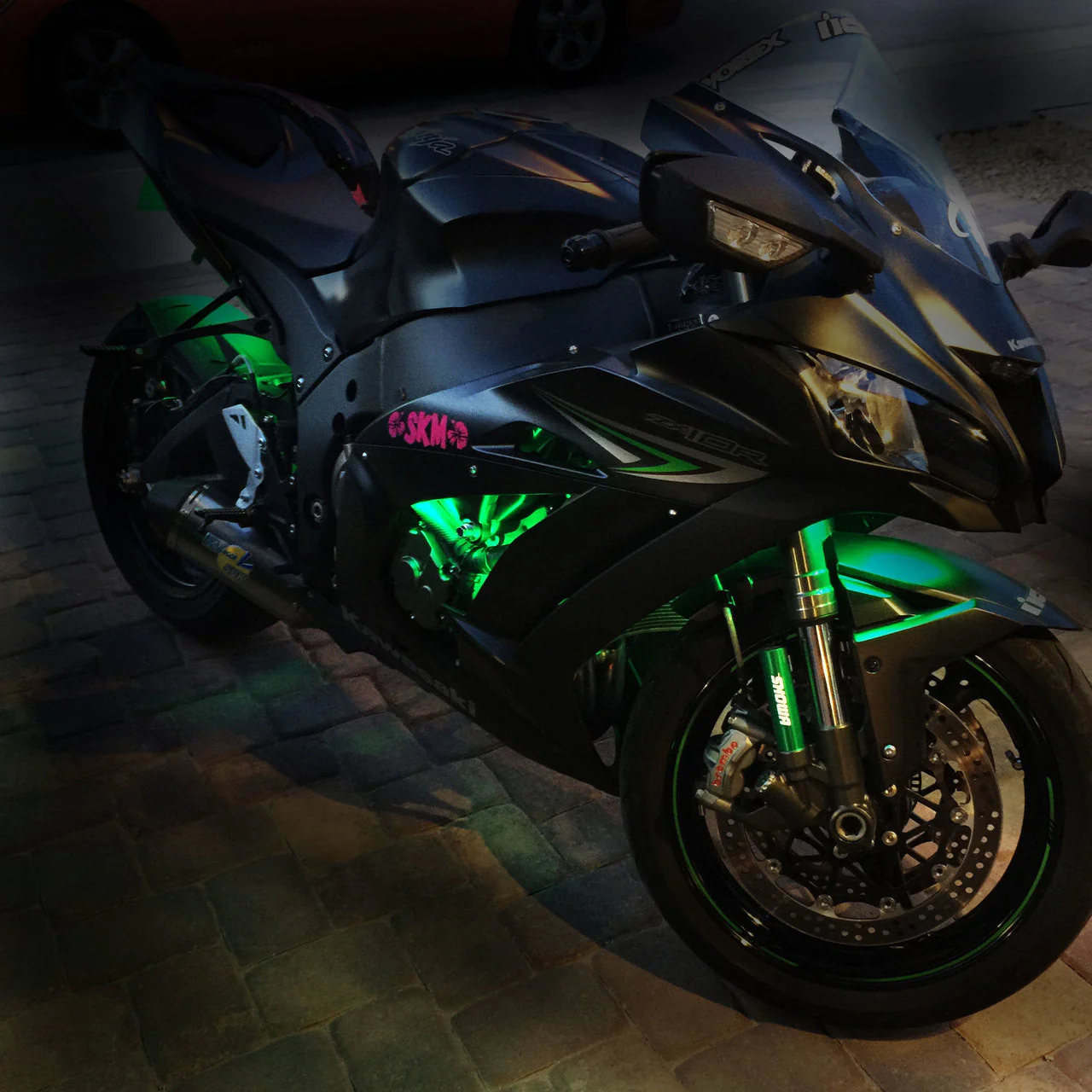 AURA Motorcycle Multi-Color LED Lighting Strip Kit for Cruisers Remote Control - Full Color Spectrum - Image 10