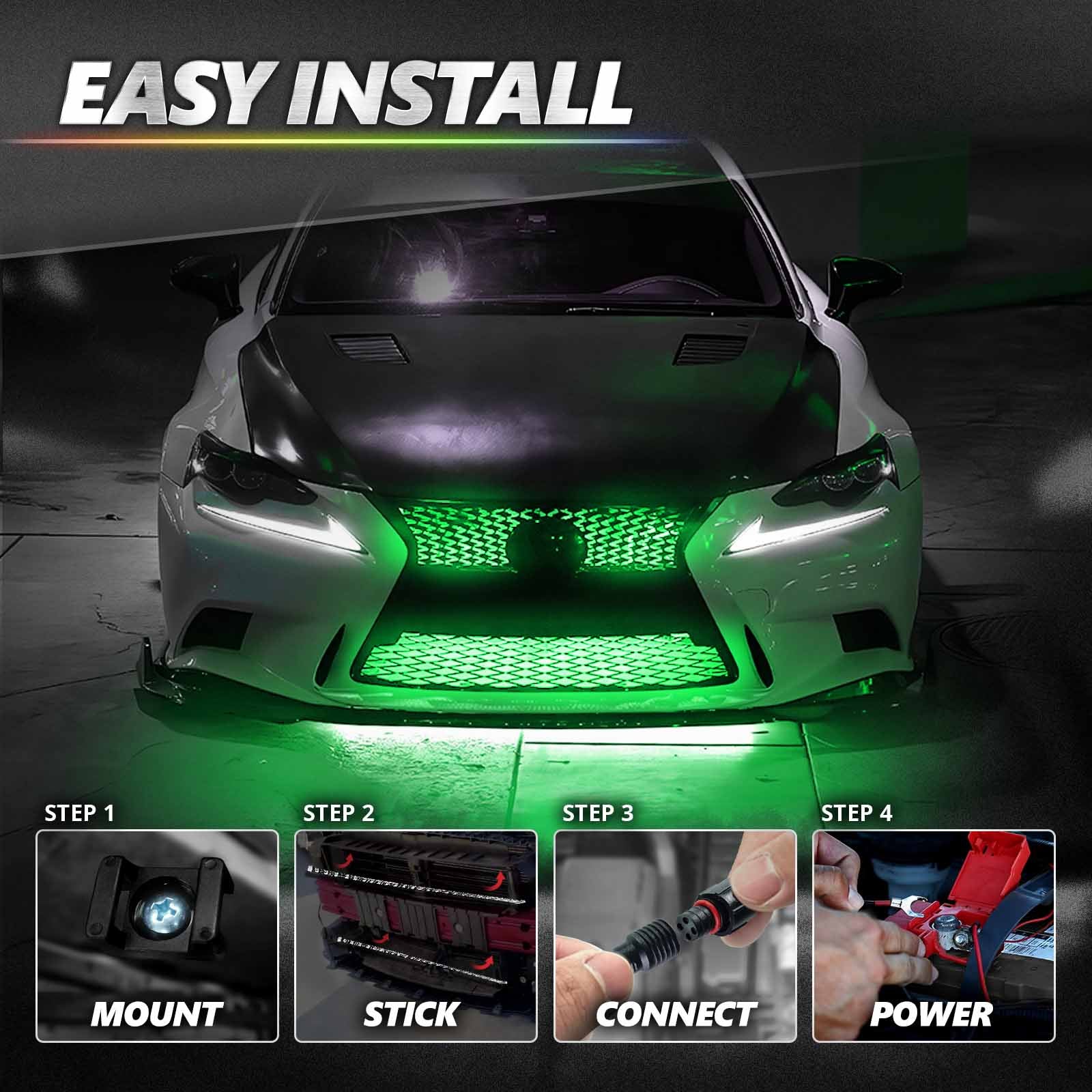 AURA PRO 15-17 Mustang: Arrow Turn + Interior + Grille w- Bluetooth APP and Remote Controlled - Image 14