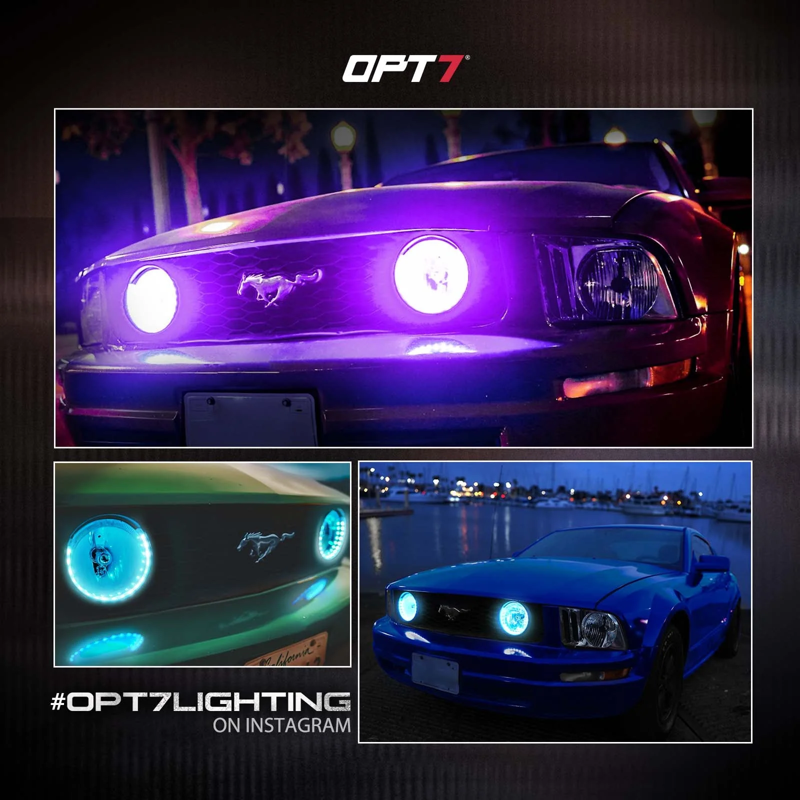 AURA PRO Bluetooth Day Time Running Light DRL Halo RGB for Ford Mustang 2005-2014 - Install Friendly - Image 11
