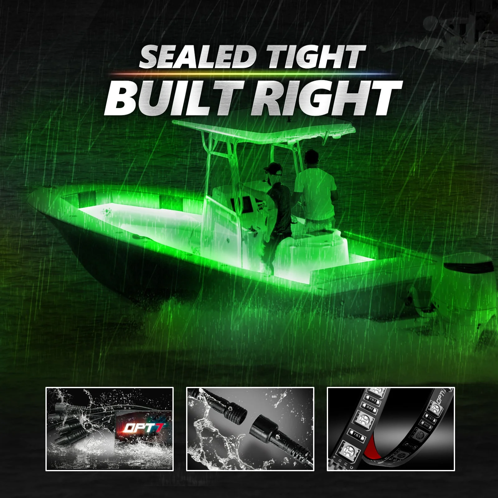 AURA PRO Boat Interior LED Lighting Kit 4 x 48-Inch Multi-Color Strips - Bluetooth Enabled APP Full Color Spectrum - Image 5