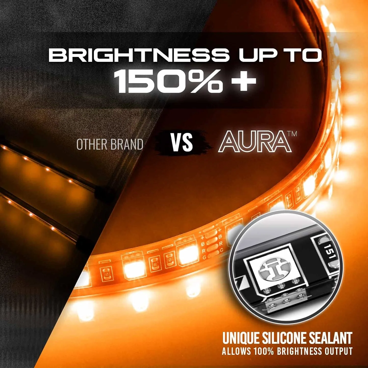 AURA PRO Boat Interior LED Lighting Kit 4 x 48-Inch Multi-Color Strips - Bluetooth Enabled APP Full Color Spectrum - Image 7