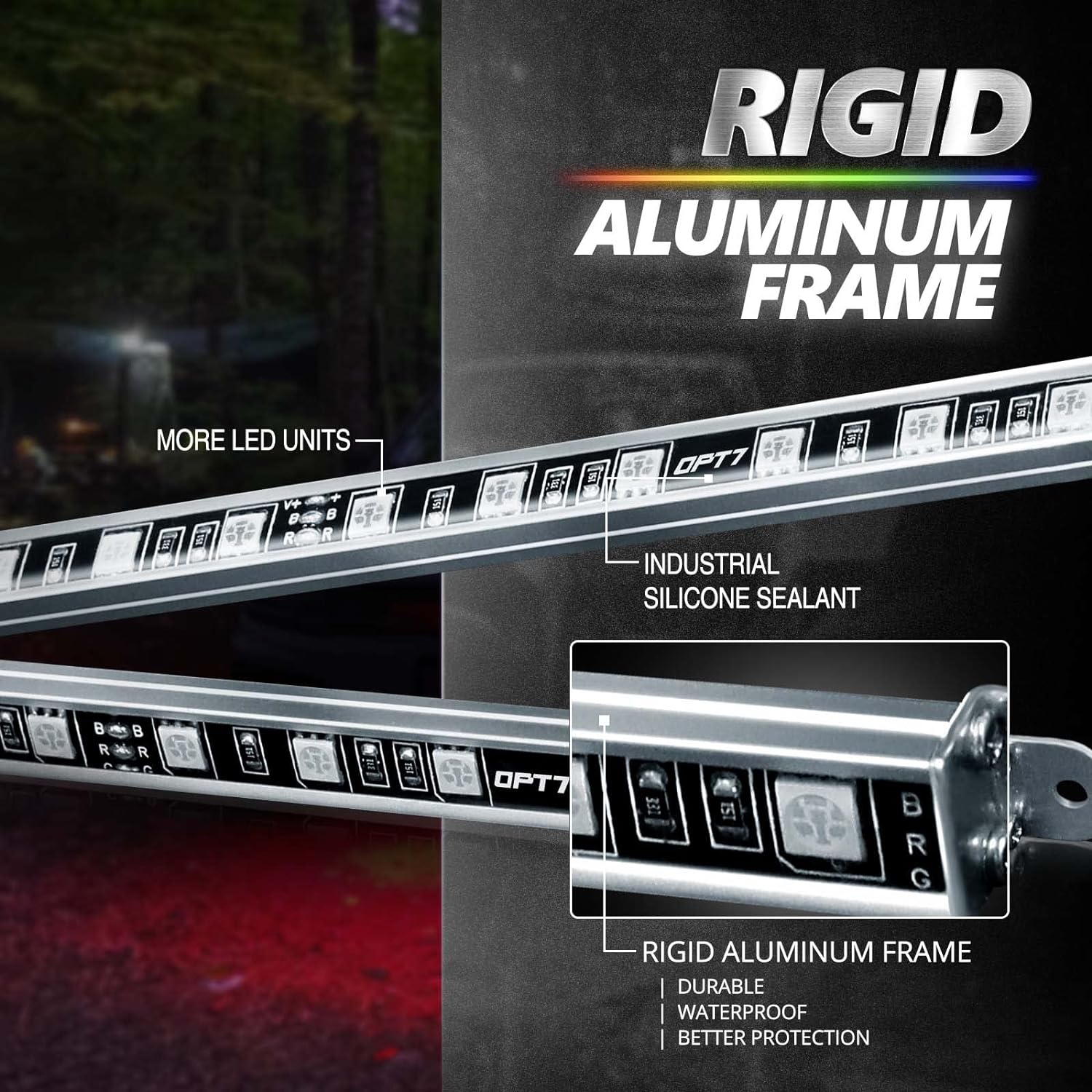 AURA PRO Class B & B+ RV Camper LED Aluminum Underglow Lighting Kit - Bluetooth Enabled APP Full Color Spectrum - Image 6