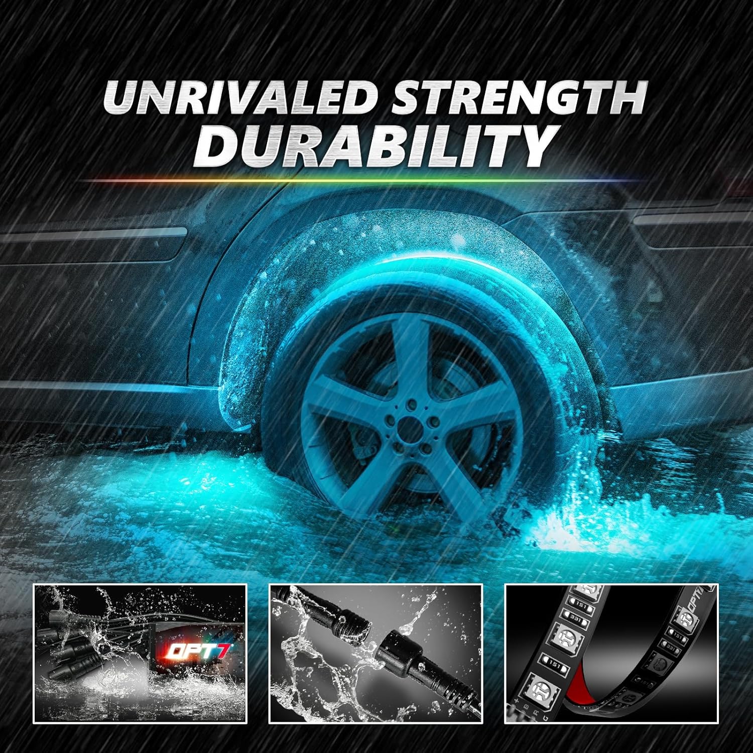 AURA PRO Exterior Pack Bundle ( Wheel Well LED Kit + Grille LED Kit + Underglow LED Kit ) - Bluetooth APP and Remote Controlled - Image 11