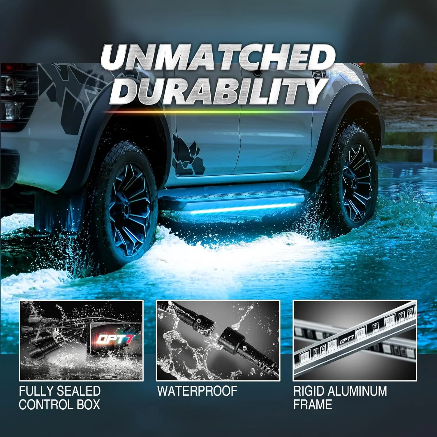 AURA PRO LED Aluminum Underglow Lighting Kit Bluetooth Enabled App for Car Trucks RV Trailers - Image 7