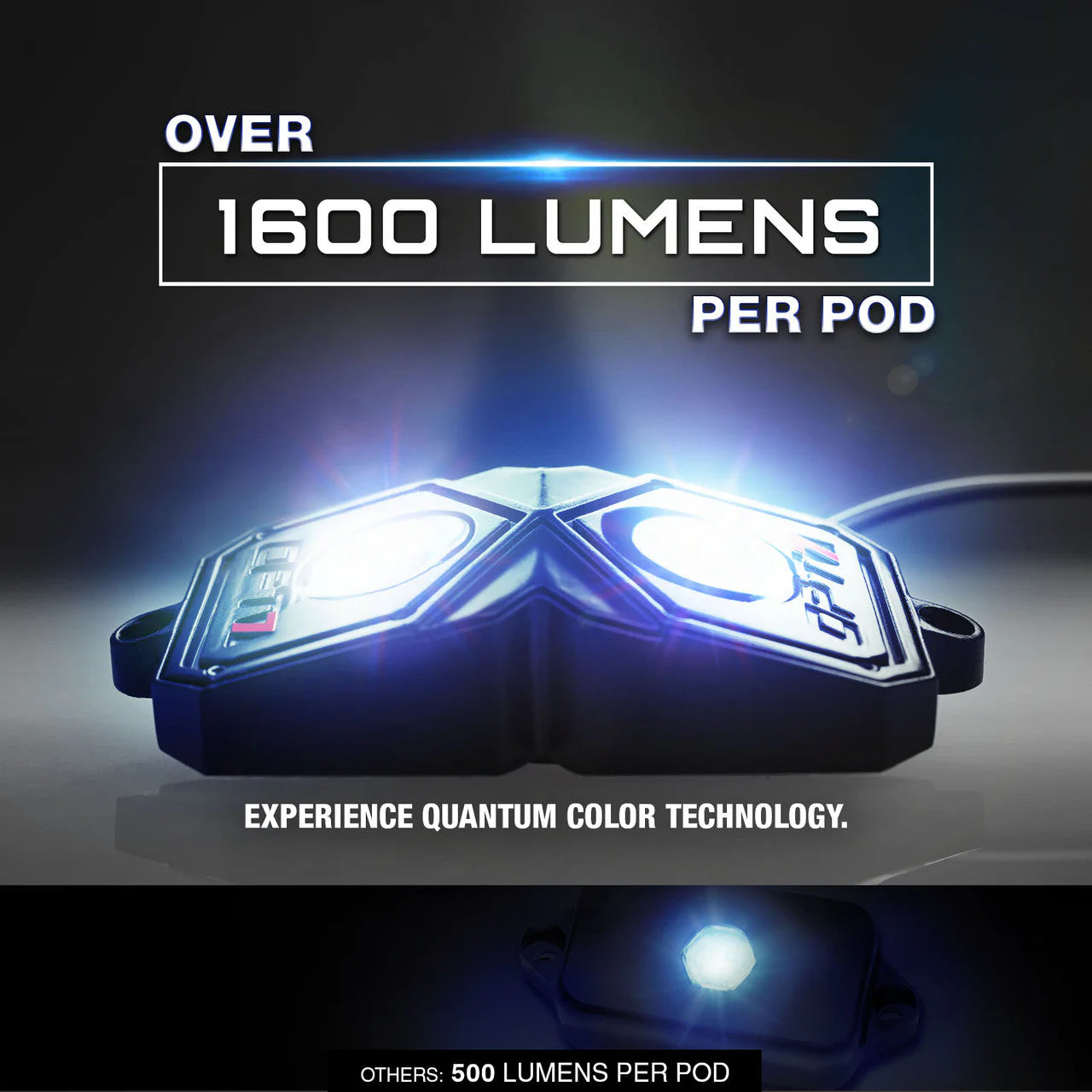 AURA PRO LED Lighting Kit for Truck Bundle (Quantum LED Rocklight + Underglow LED Kit + Sidekick LED Kit ) - Bluetooth APP and Remote Controlled - Image 9