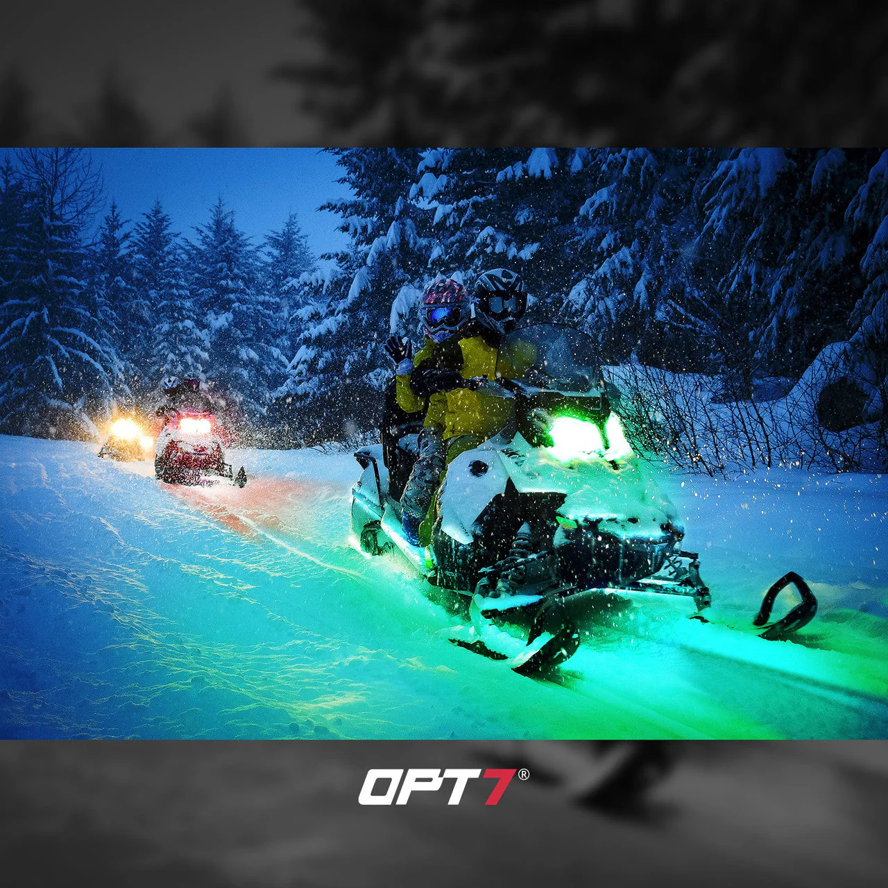 AURA PRO Snowmobile Underbody Glow LED Lighting Kit - Bluetooth Enabled APP - Full Color Spectrum - Image 9