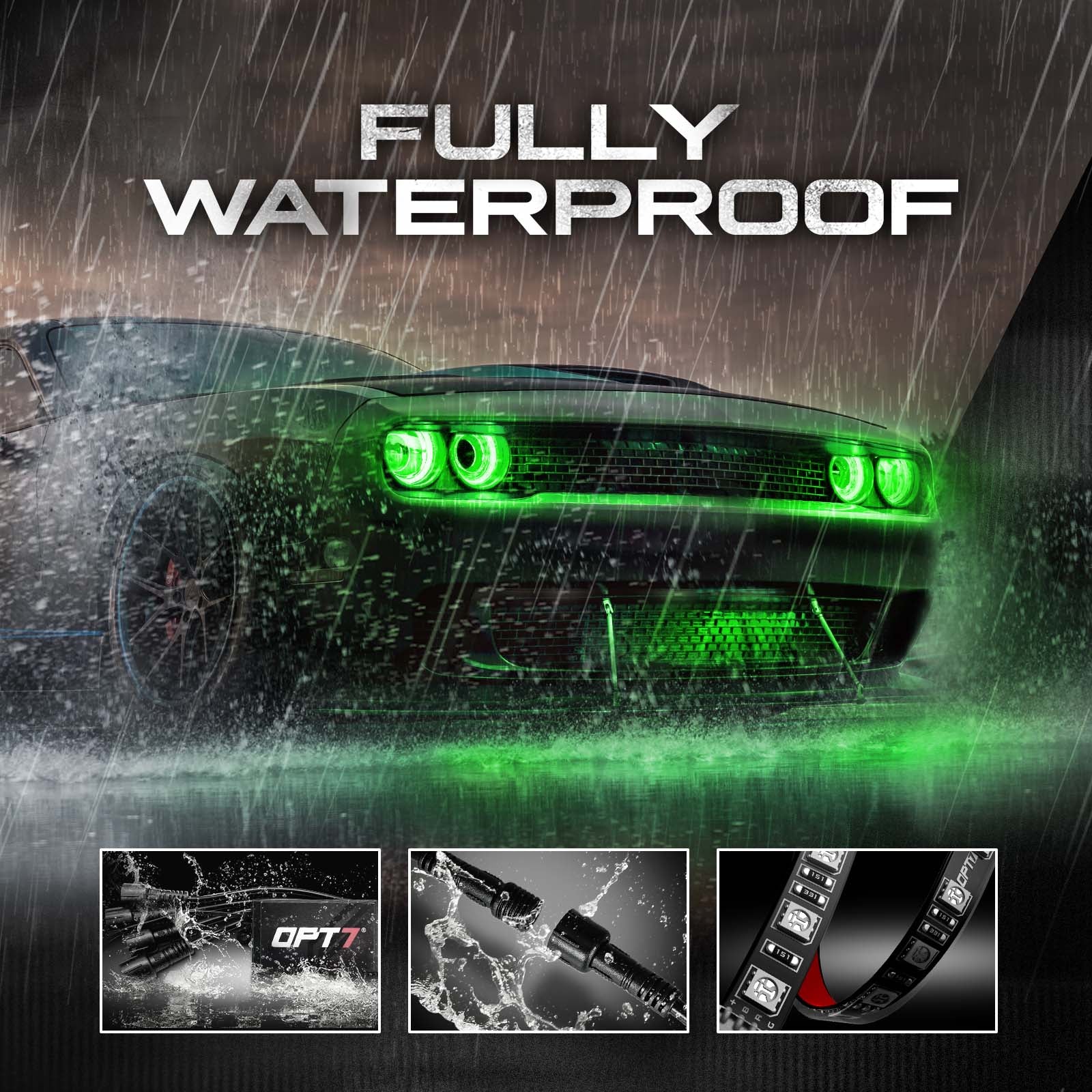 AURA Remote Control Day Time Running Light DRL Halo RGB for Dodge Challenger 08-23 - Install Friendly - Image 3