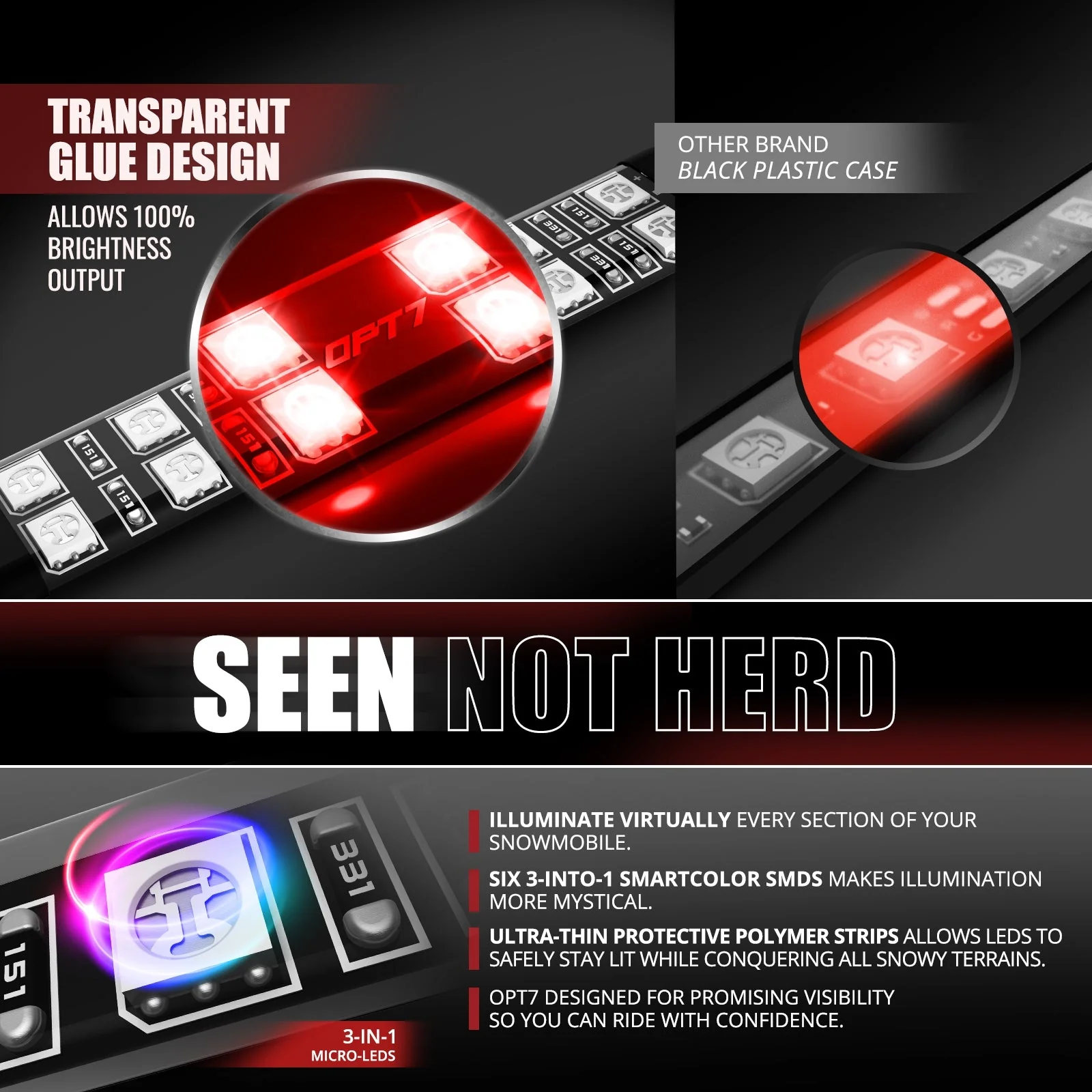 AURA Snowmobile Underbody Glow LED Lighting Kit Remote Control - Full Color Spectrum - Image 9