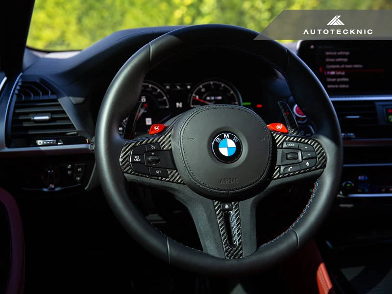 AutoTecknic Carbon Alcantara Steering Wheel Trim - F90 M5 2018-2019 - Image 4