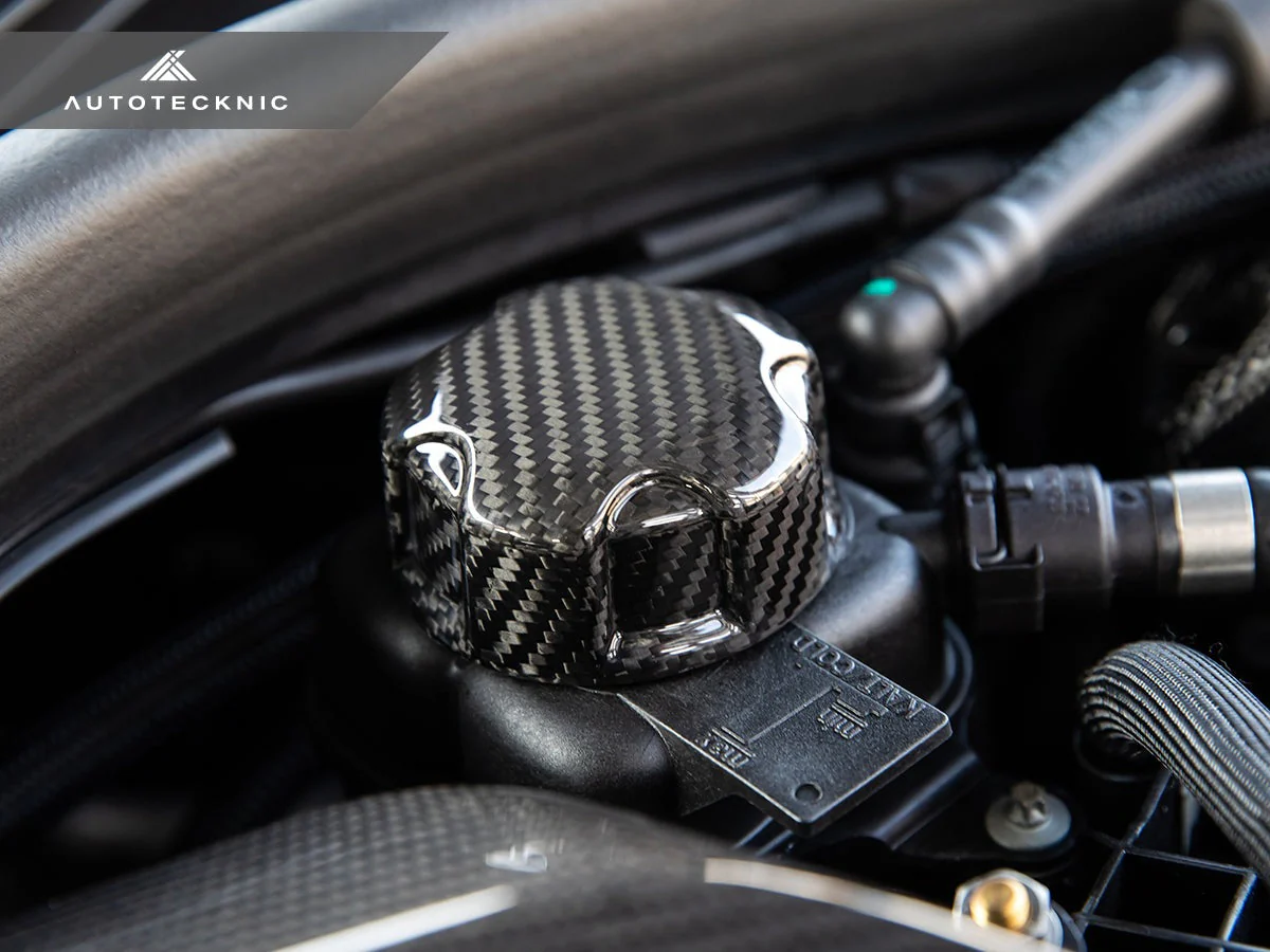 AutoTecknic Dry Carbon Charge Cooler Tank Cap Cover - F10 M5 - Image 4