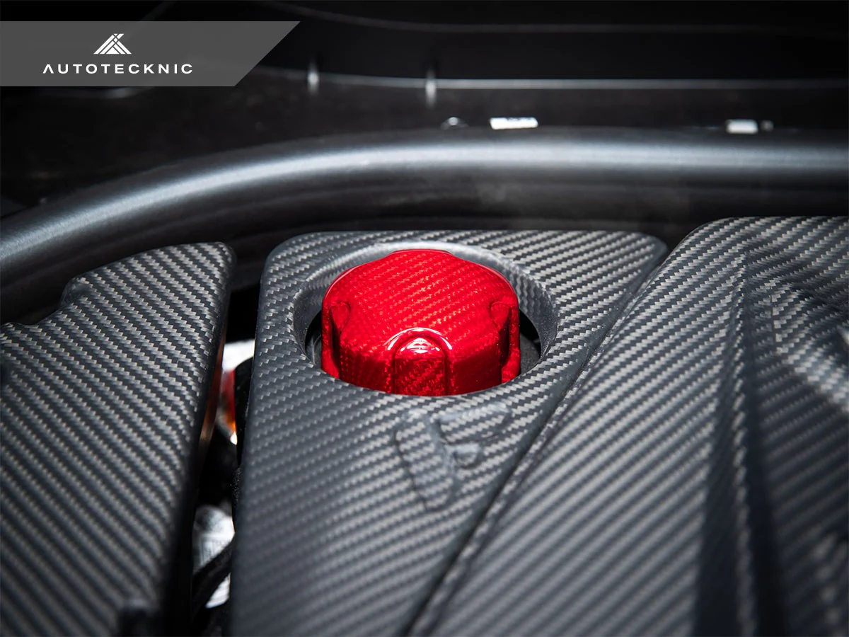 AutoTecknic Dry Carbon Charge Cooler Tank Cap Cover - F10 M5 - Image 8