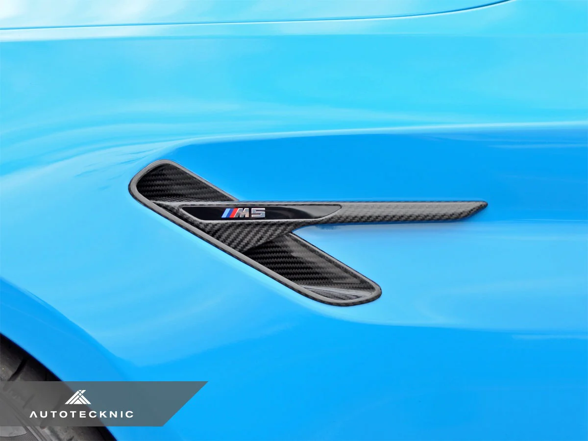 AutoTecknic Dry Carbon Fiber Fender Pocket Set - F90 M5 | M5 Competition - Image 3