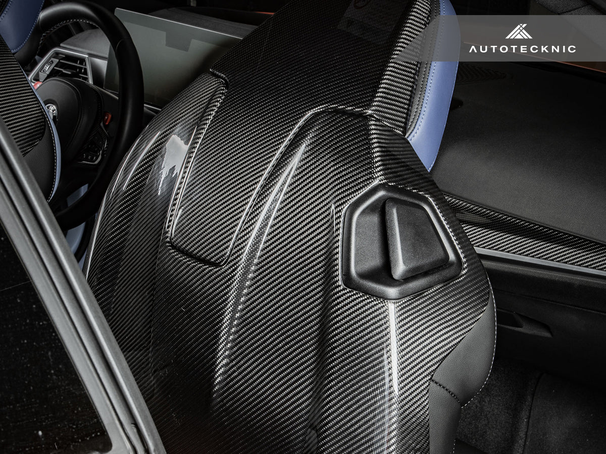 AutoTecknic Dry Carbon Full Seat Back Cover Set - G87 M2 - Image 8