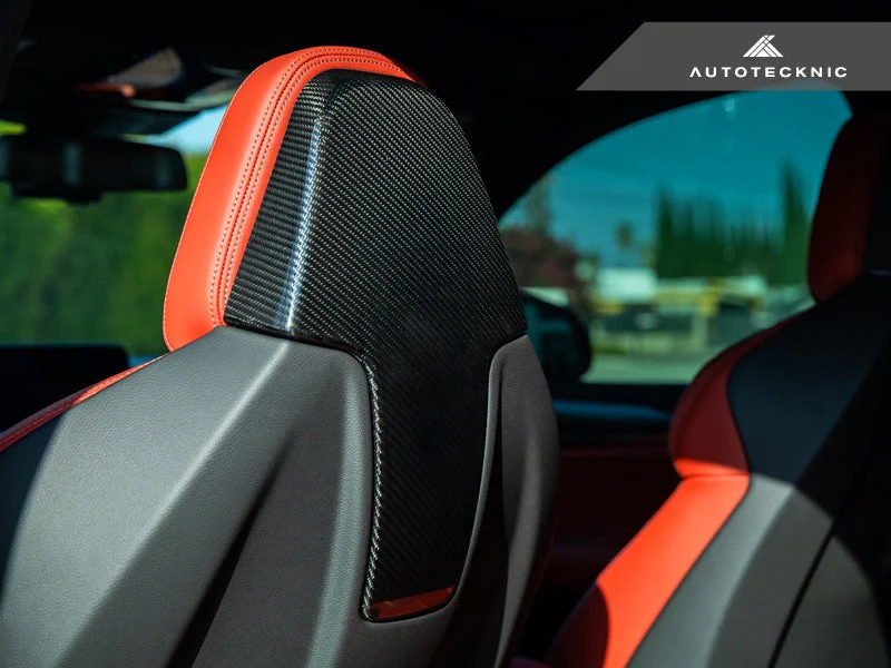 AutoTecknic Dry Carbon Seat Back Cover Set - F97 X3M | F98 X4M