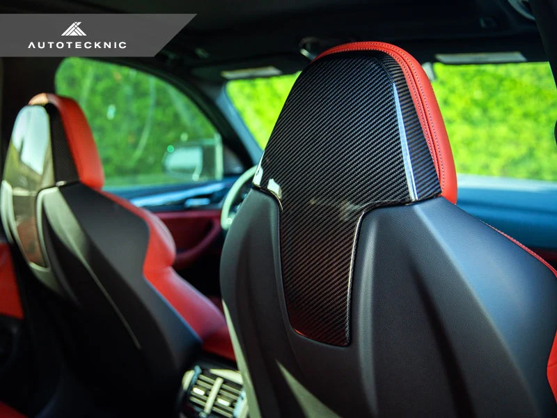 AutoTecknic Dry Carbon Seat Back Cover Set - F97 X3M | F98 X4M - Image 4