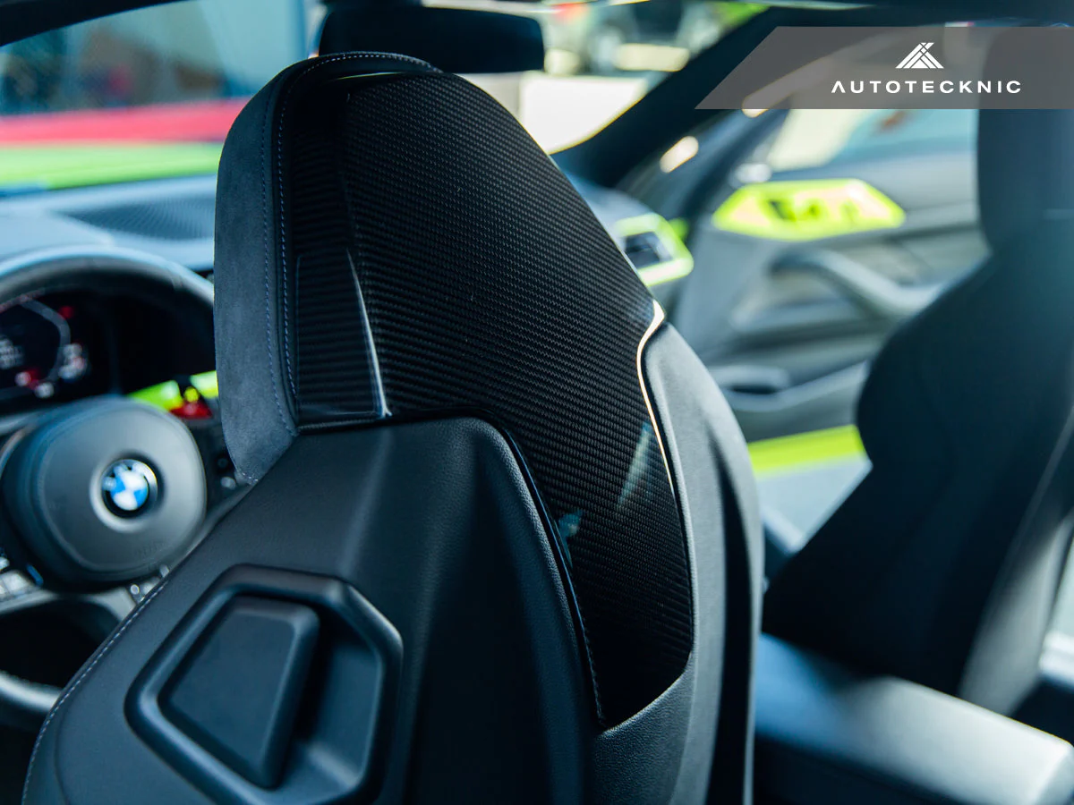 AutoTecknic Dry Carbon Seat Back Cover Set - G80 M3 | G82 M4 - Image 9