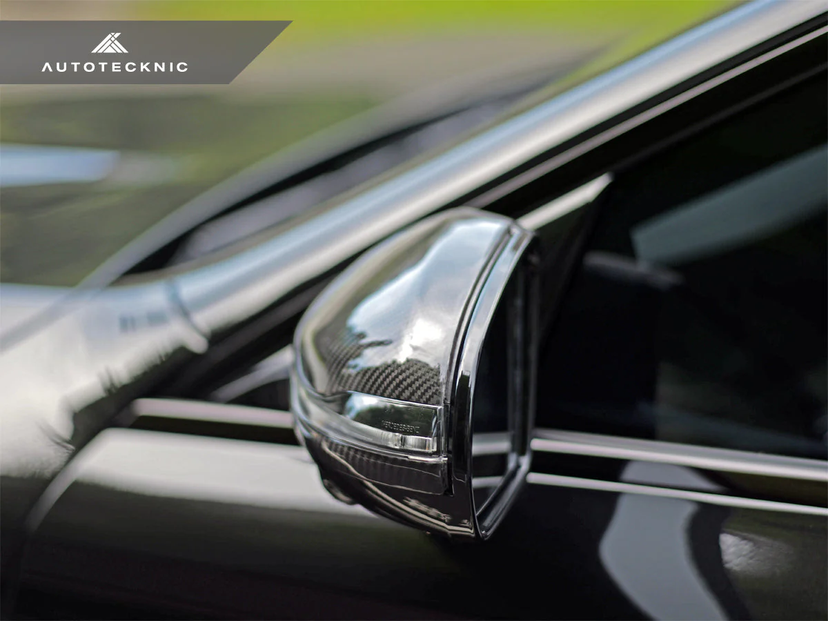 AutoTecknic Replacement Version II Dry Carbon Mirror Covers - Mercedes-AMG X290 GT43 | GT50 | GT53 | GT63 - Image 3