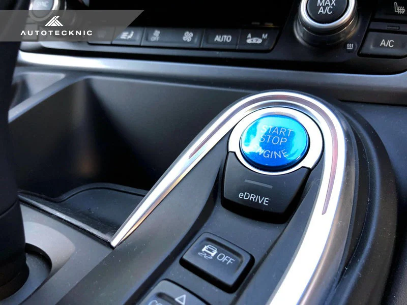 AutoTecknic Royal Blue Start Stop Button - BMW i8 - Image 2