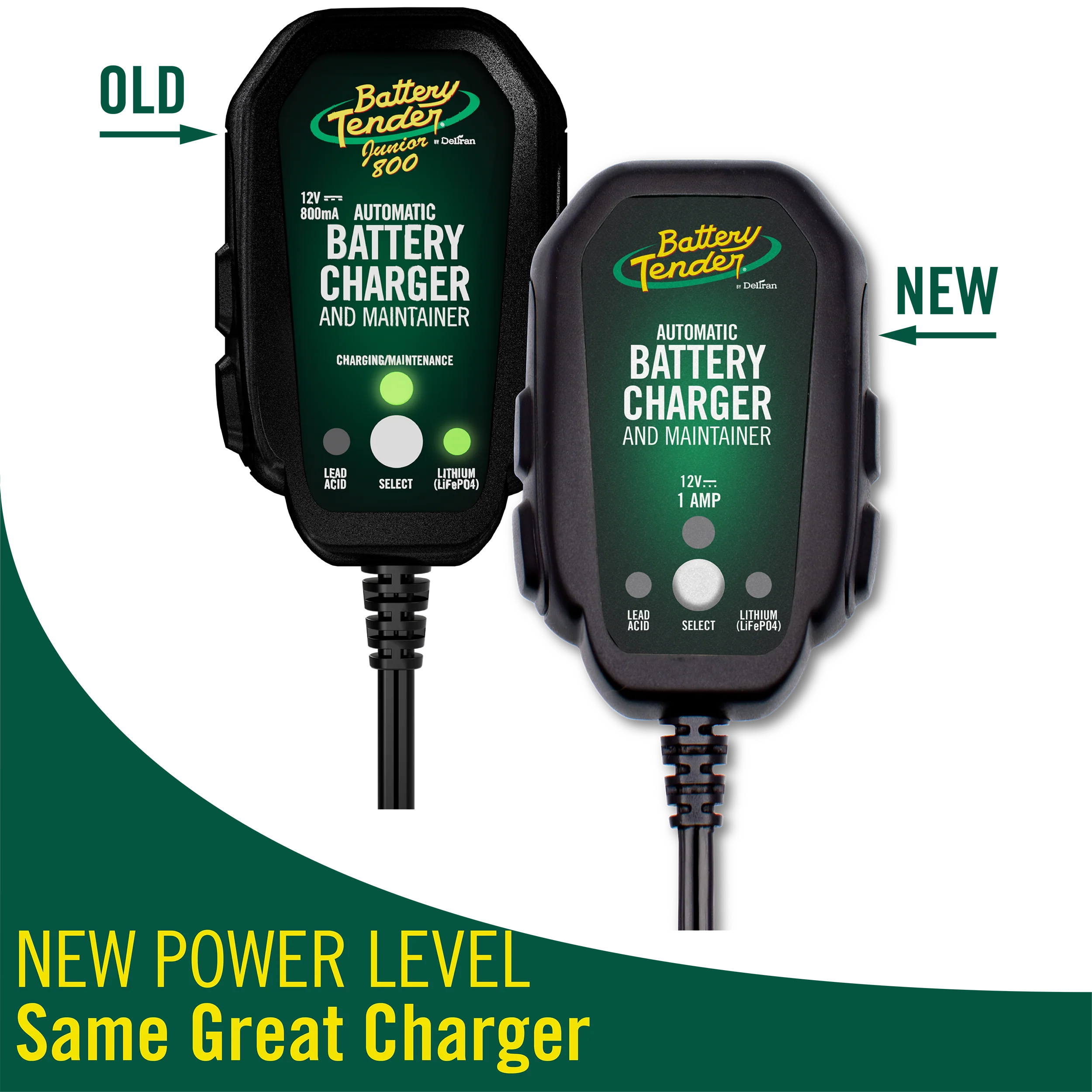 Battery Tender Junior 1 AMP 12V Selectable Chemistry Battery Charger and Maintainer - Image 6