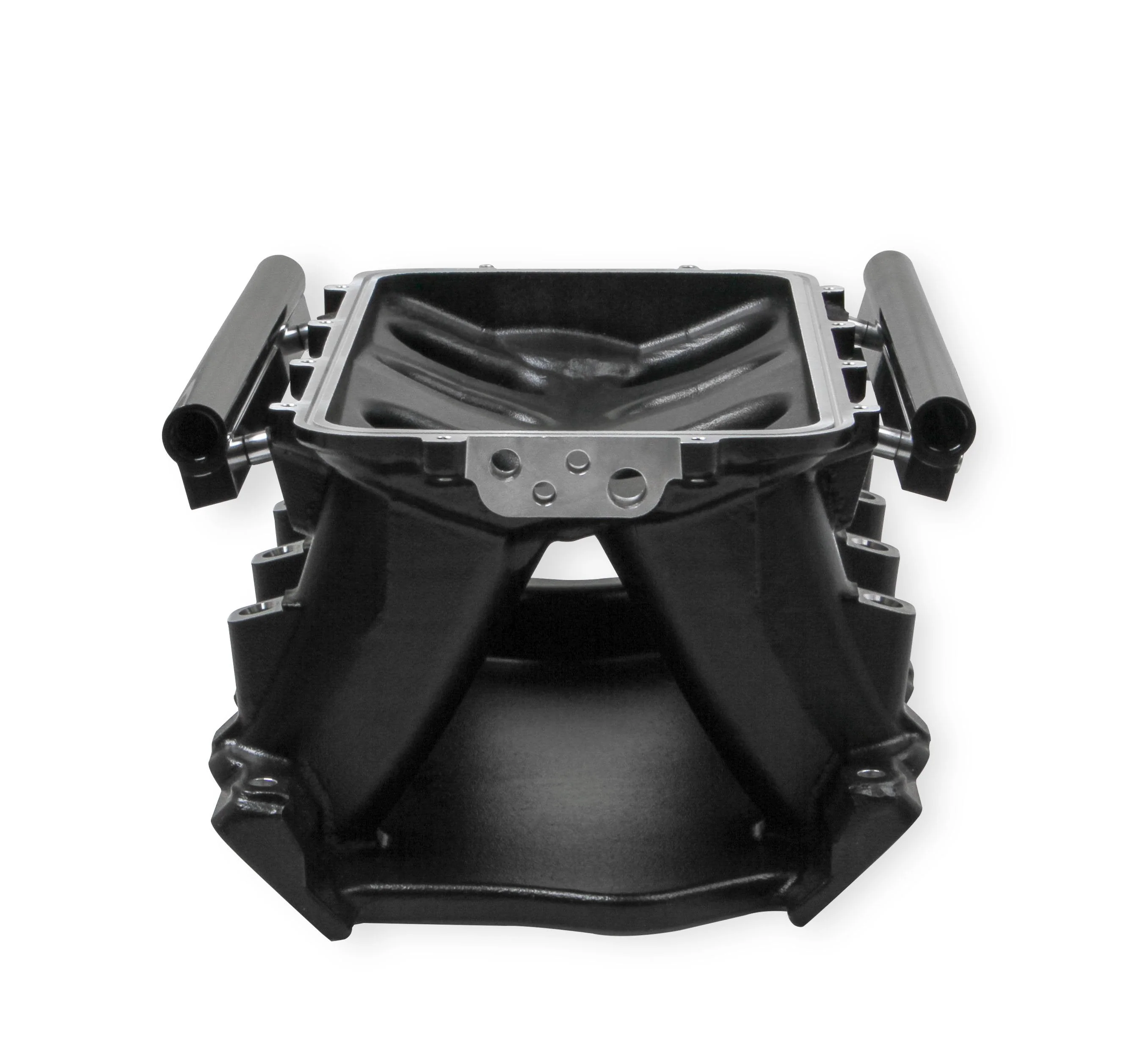 Black 351W Ford Hi-Ram EFI Manifold 105mm LS Throttle Body Flange Top - Image 9