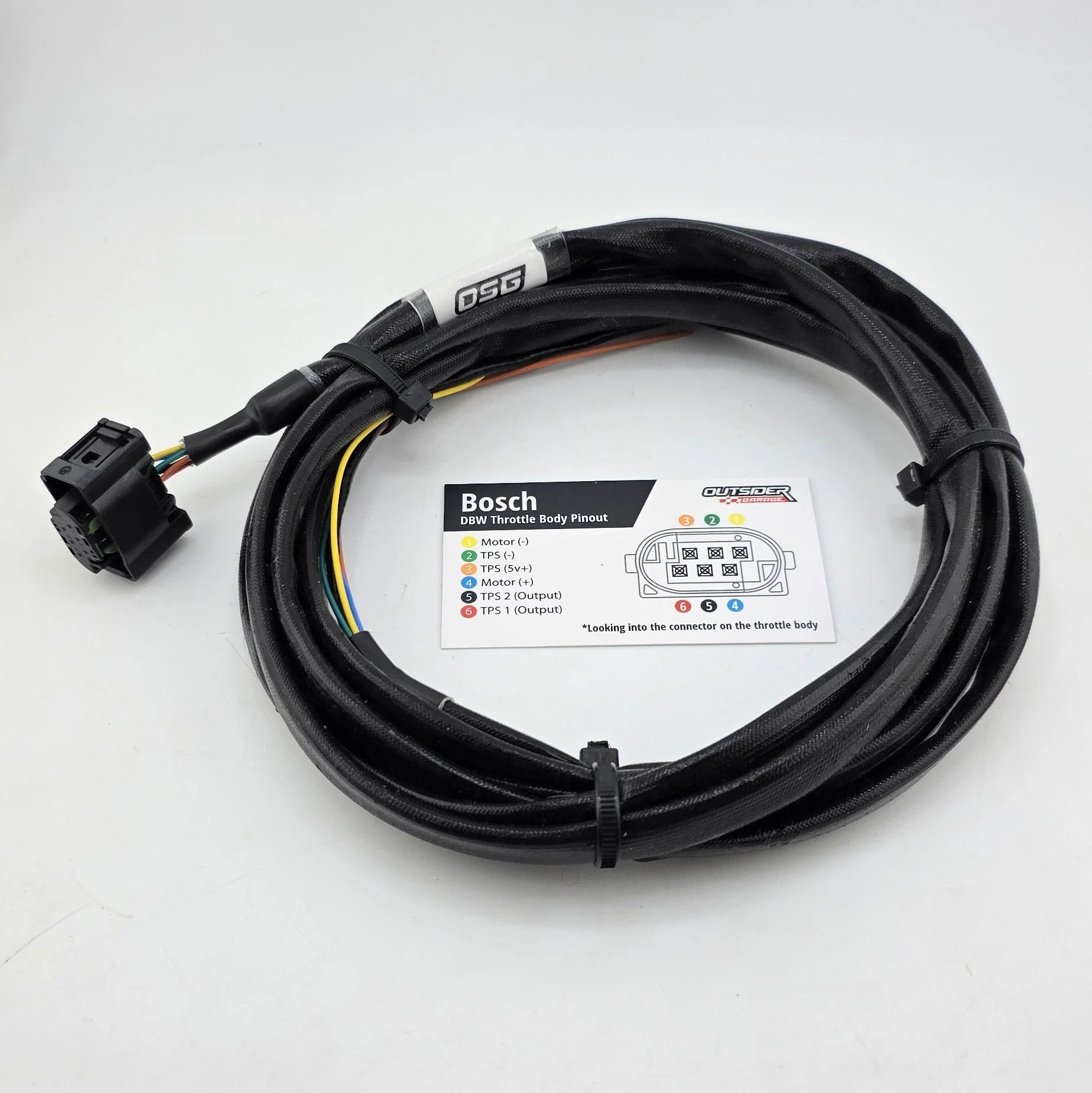 Bosch DBW Throttle Body Harness - 14ft Unterminated