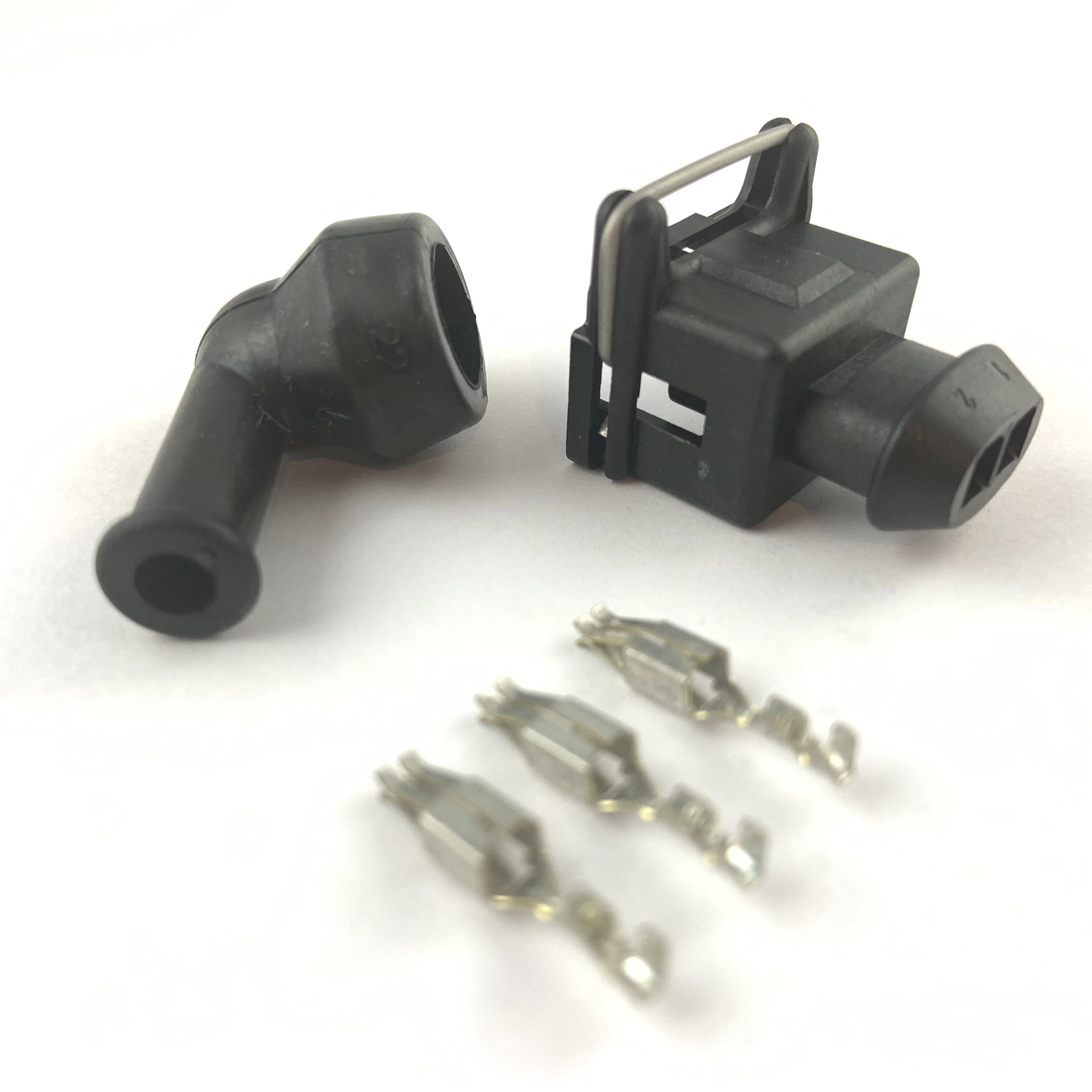 Bosch LK-2 EV1 2-Pin Fuel Injector Connector Kit w/ Boot - Image 2