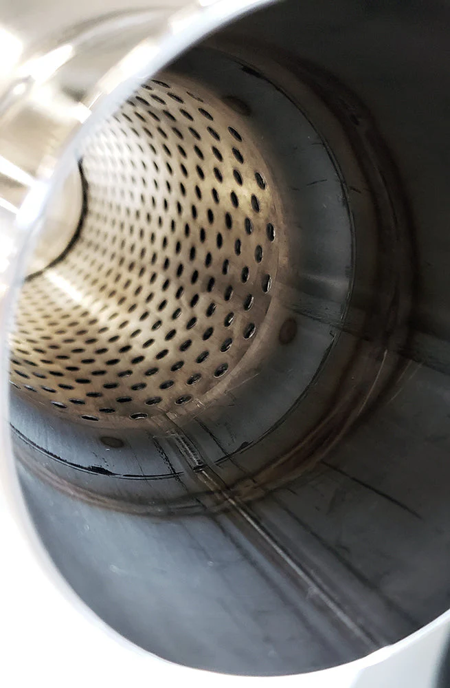 Bottle Style Resonator - 3.000" Inlet/Outlet x 12" Long - 304 Stainless - Image 3