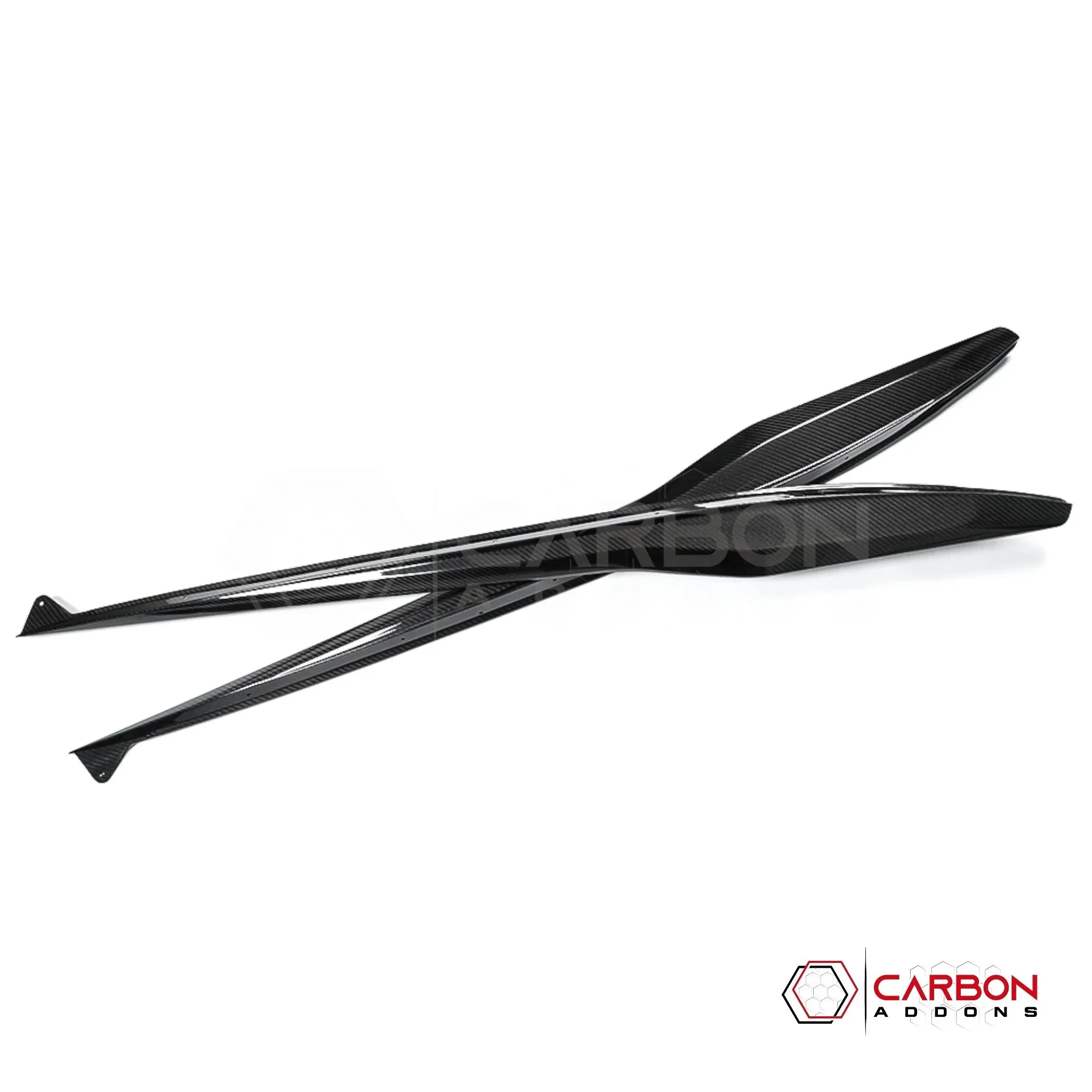 C8 Corvette Z06 & E-Ray DRY Carbon Fiber Side Skirts | 2023–2026 Real Dry Carbon OEM Fit - Image 3