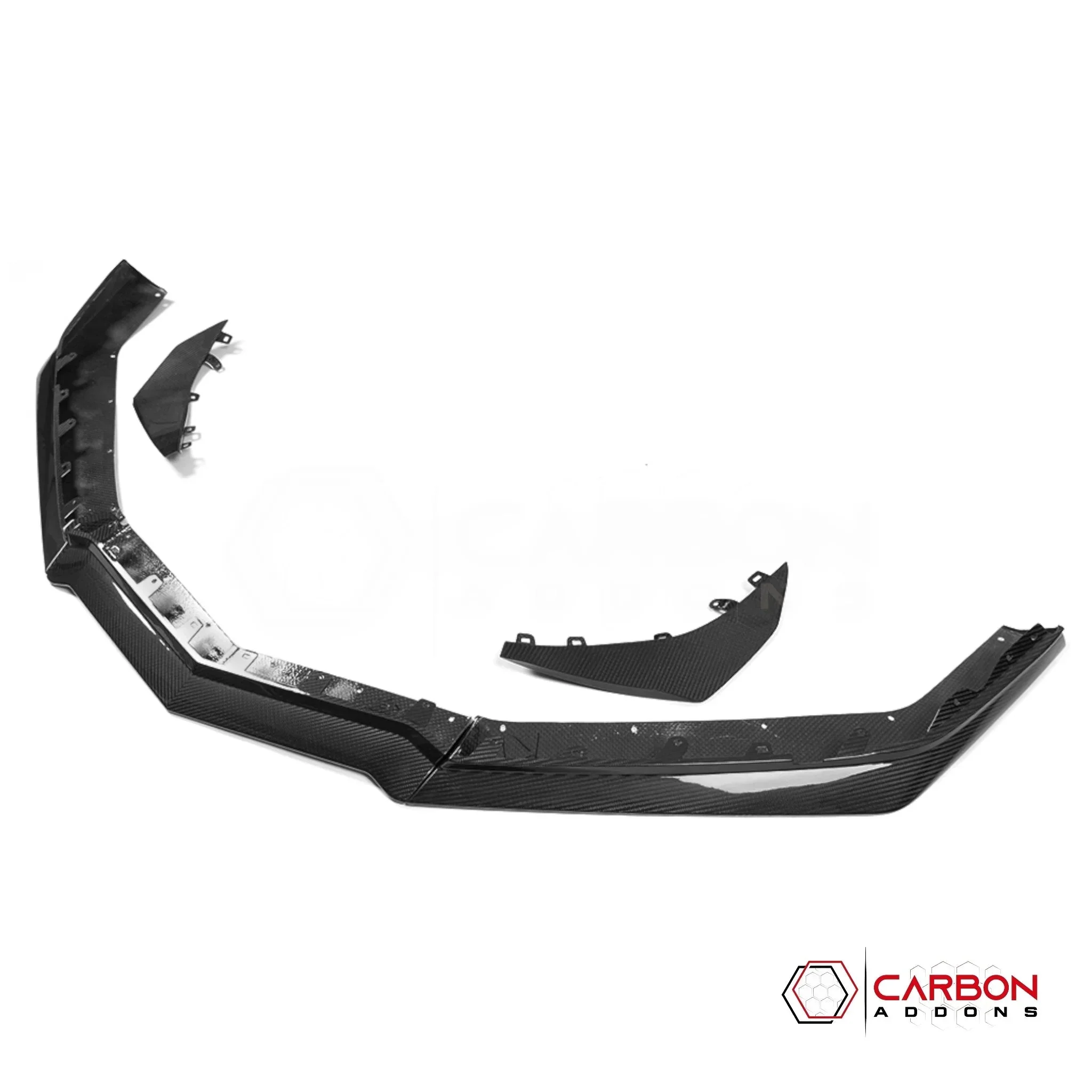 C8 Corvette Z06/E-Ray Dry Pre-preg Carbon Fiber Z07 Style Front Splitter & Canards - Image 8