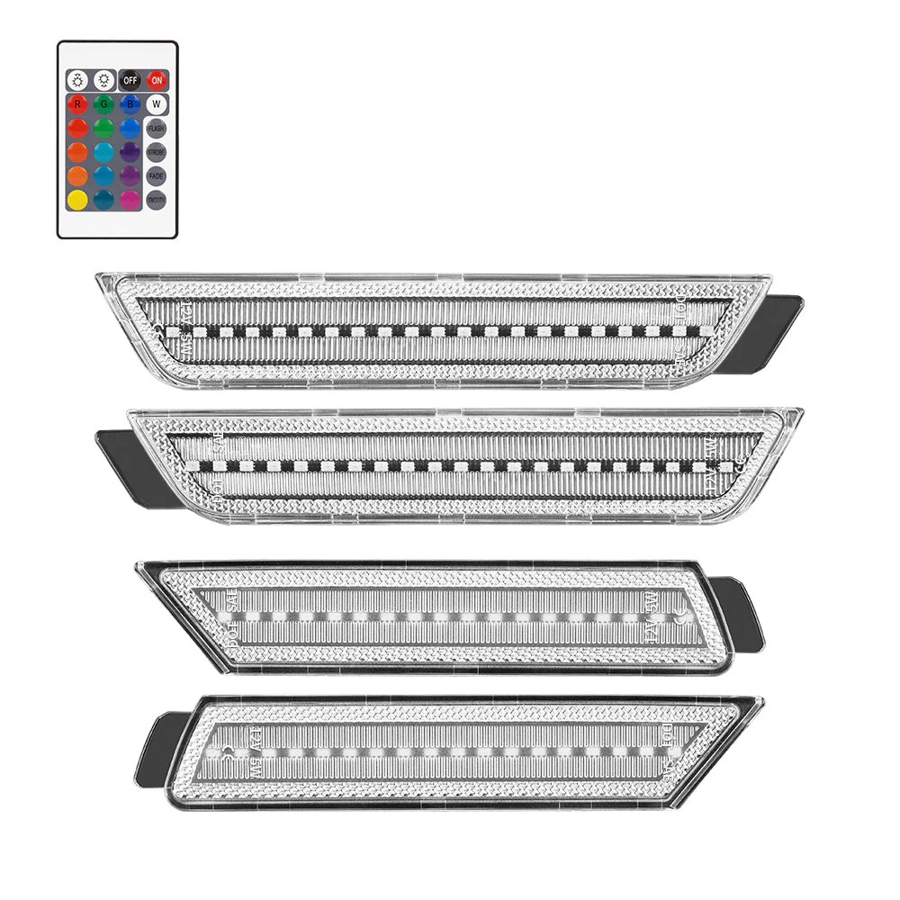 CAMARO 10-15 FRONT/REAR RGB DYNAMIC LED SIDE MARKERS w/ REMOTE - Image 7