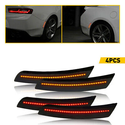 CAMARO 16-24 FRONT/REAR SMOKED LED SIDE MARKERS - Image 2